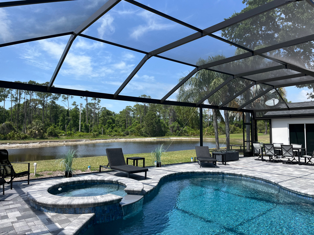 Bayside Screen Enclosure’s Recent Project: Infinity View Pool Enclosure