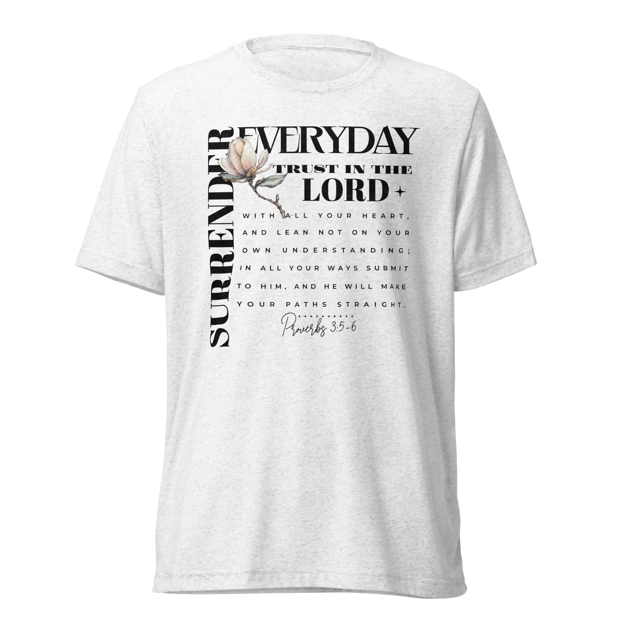 Unisex Lightweight Tri-Blend T-shirt | Bella + Canvas | Surrender Everyday