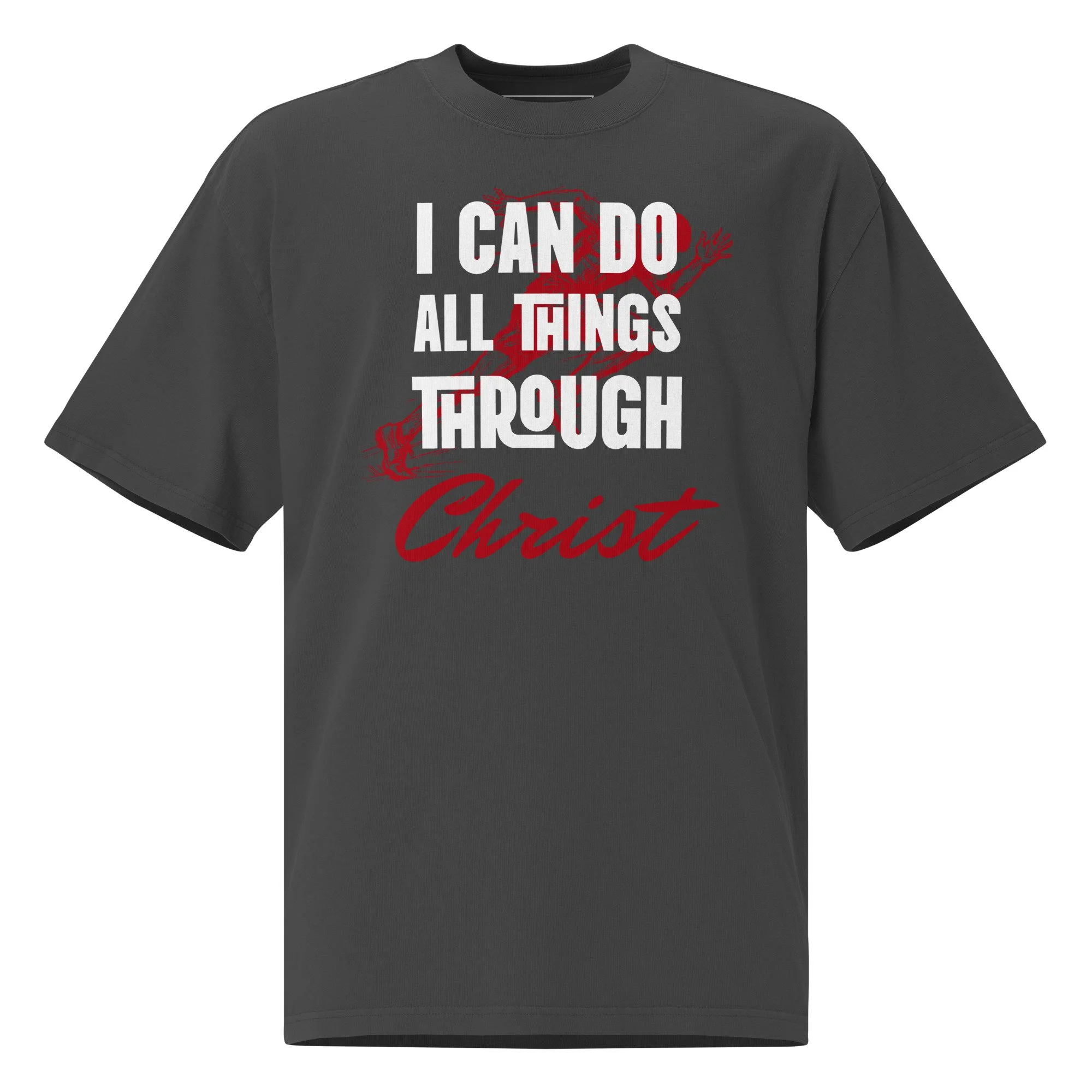 Oversized Faded T-shirt | AS Colour | I Can Do All Things