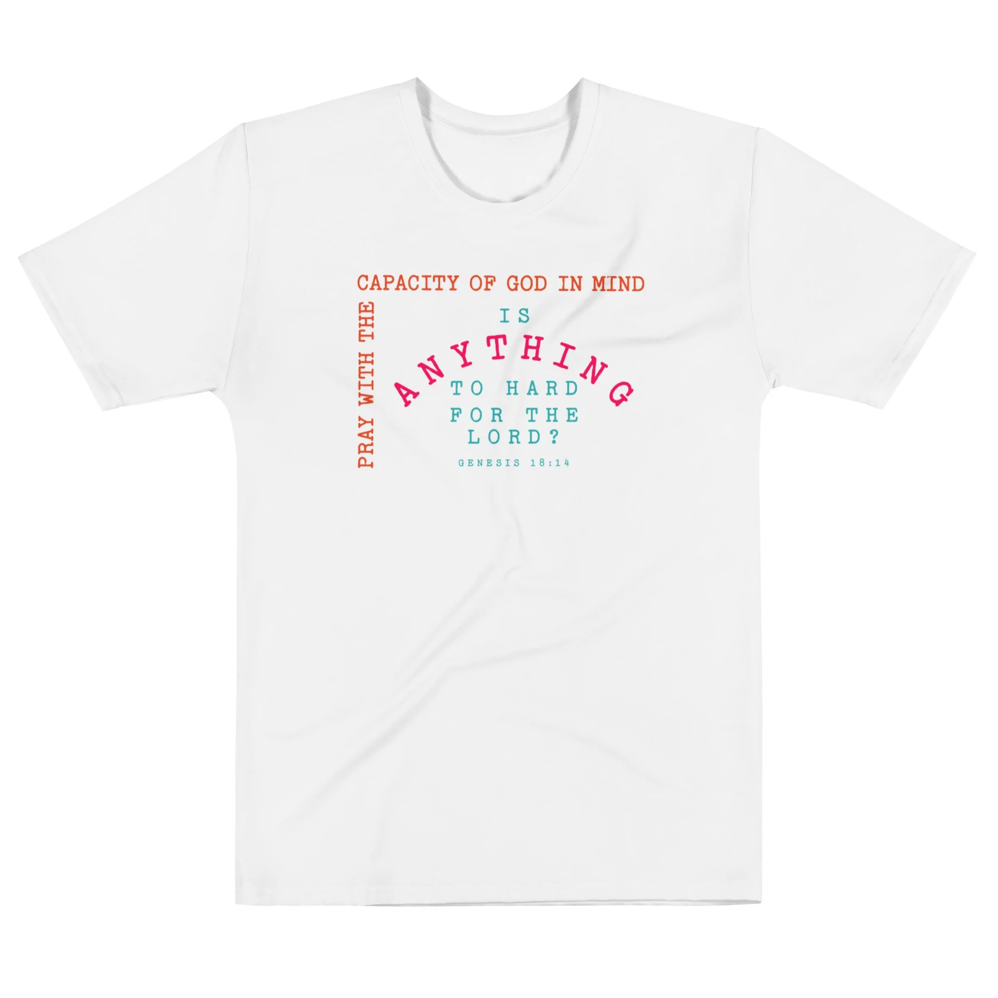 Unisex Cotton Crew Neck T-shirt | Capacity of God (Beach)