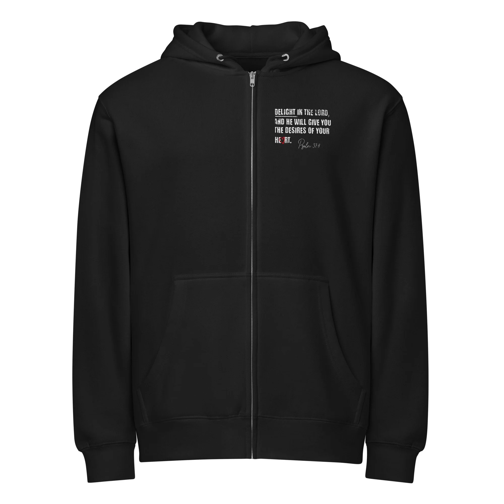 Unisex Premium Full zip Hoodie | Lane Seven | The One Thing (Hearts)