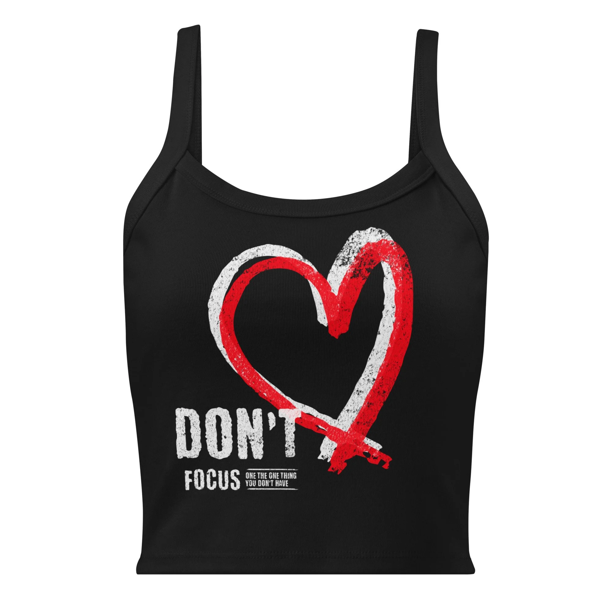 Women's Micro-rib Tank Top | Bella + Canvas | The One Thing (Hearts)