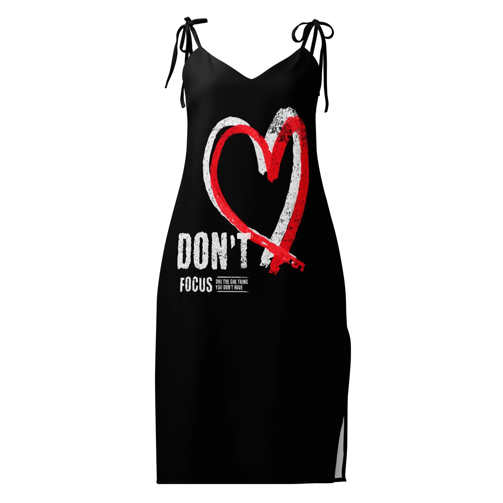 Tie-Strap Midi Dress | The One Thing (Hearts)