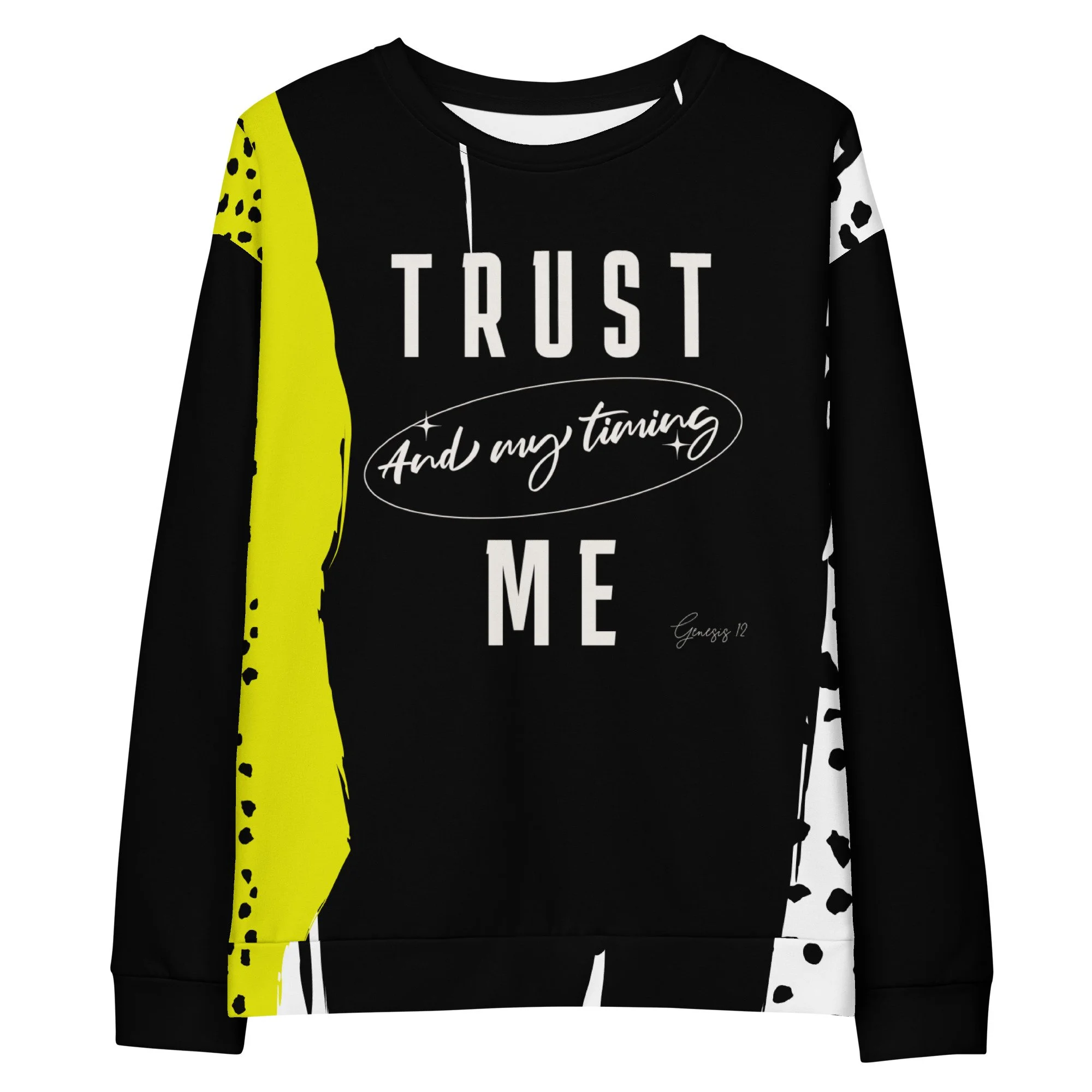 Unisex Cotton Sweatshirt | Trust Me (Animal Print)