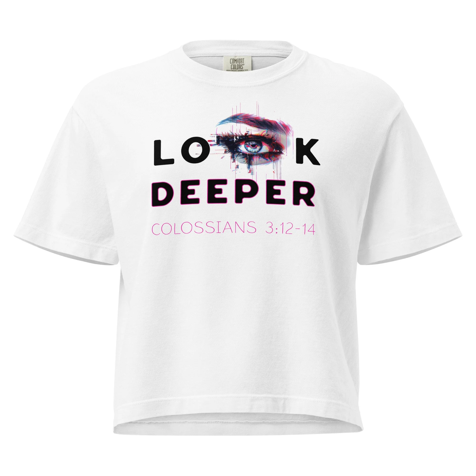 Women's Heavyweight Boxy T-shirt | Comfort Colors | Look Deeper