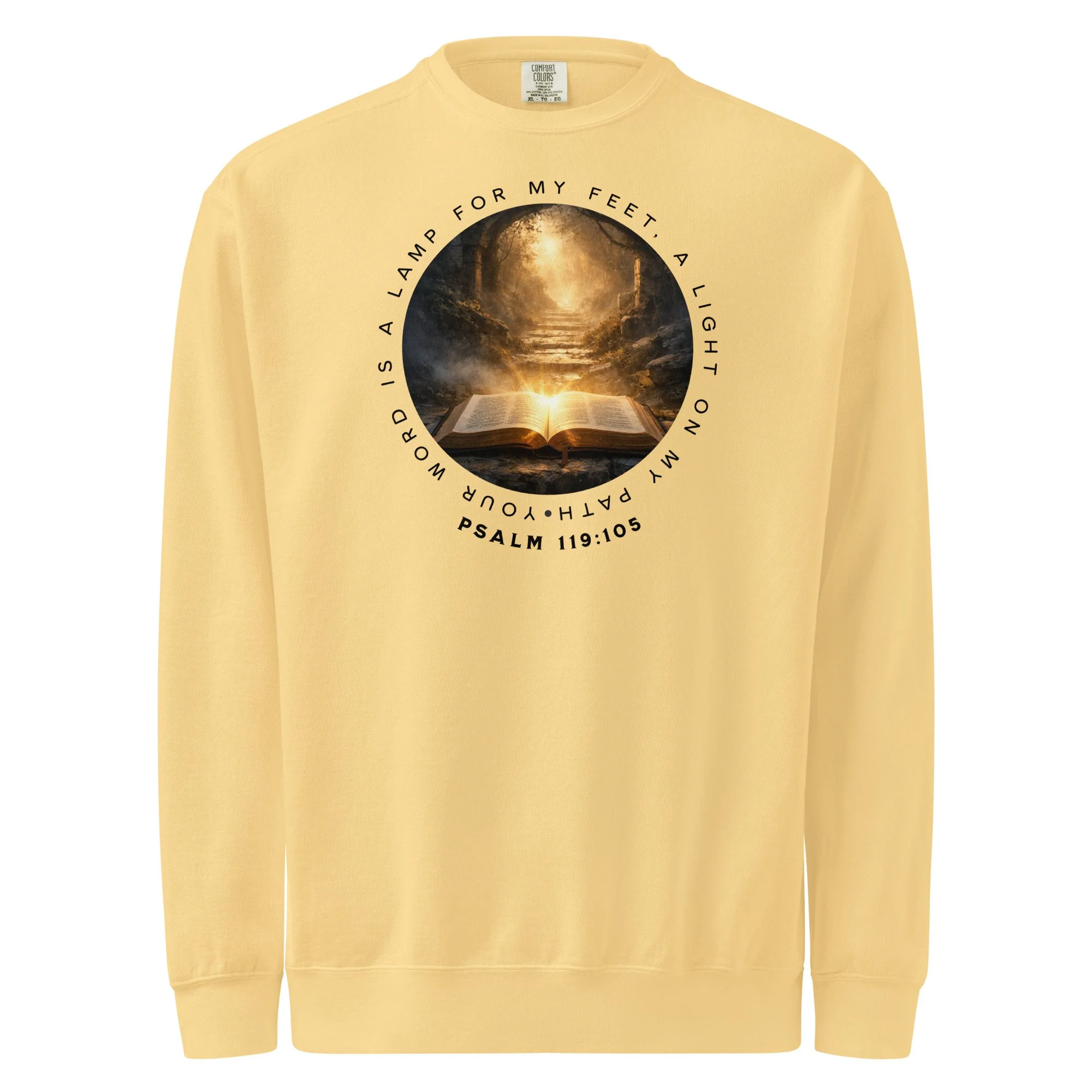 Unisex Vintage Washed Sweatshirt | Comfort Colors | Light On My Path