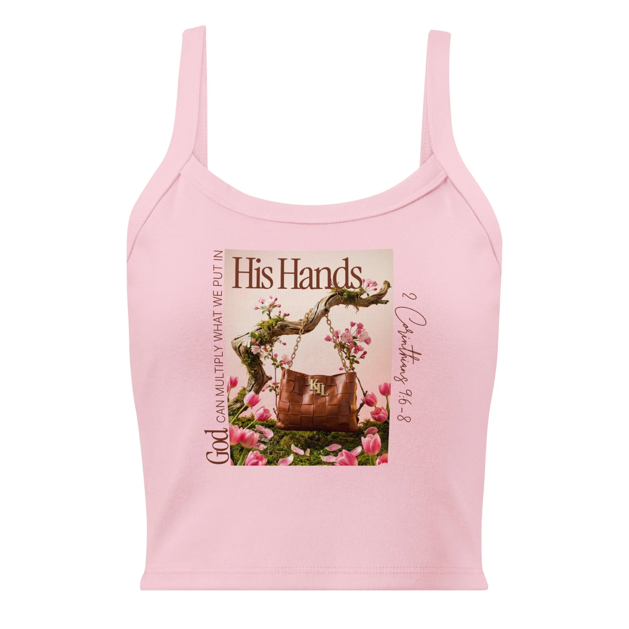 Women's Micro-rib Tank Top | Bella + Canvas | God Can Multiply (Flowers)