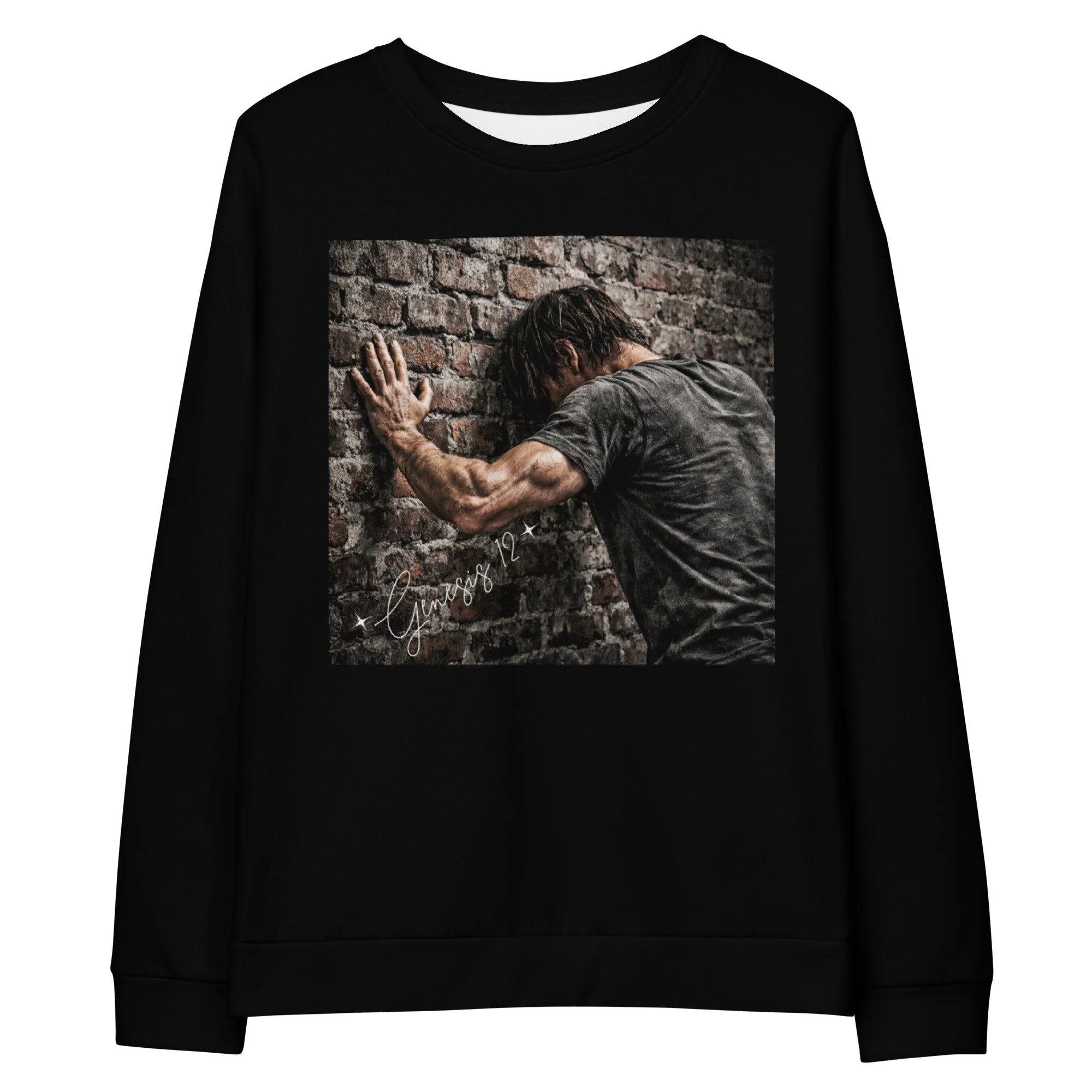 Unisex Cotton Sweatshirt | Trust Me (Brick wall)