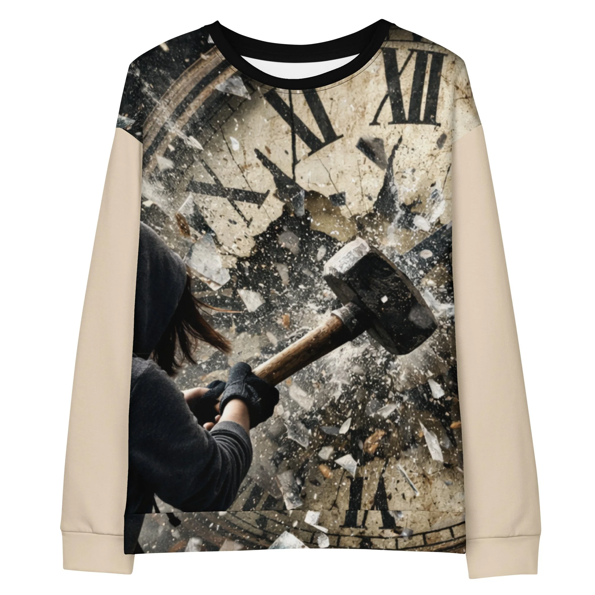 Unisex Cotton Sweatshirt | Trust Me (Clock)
