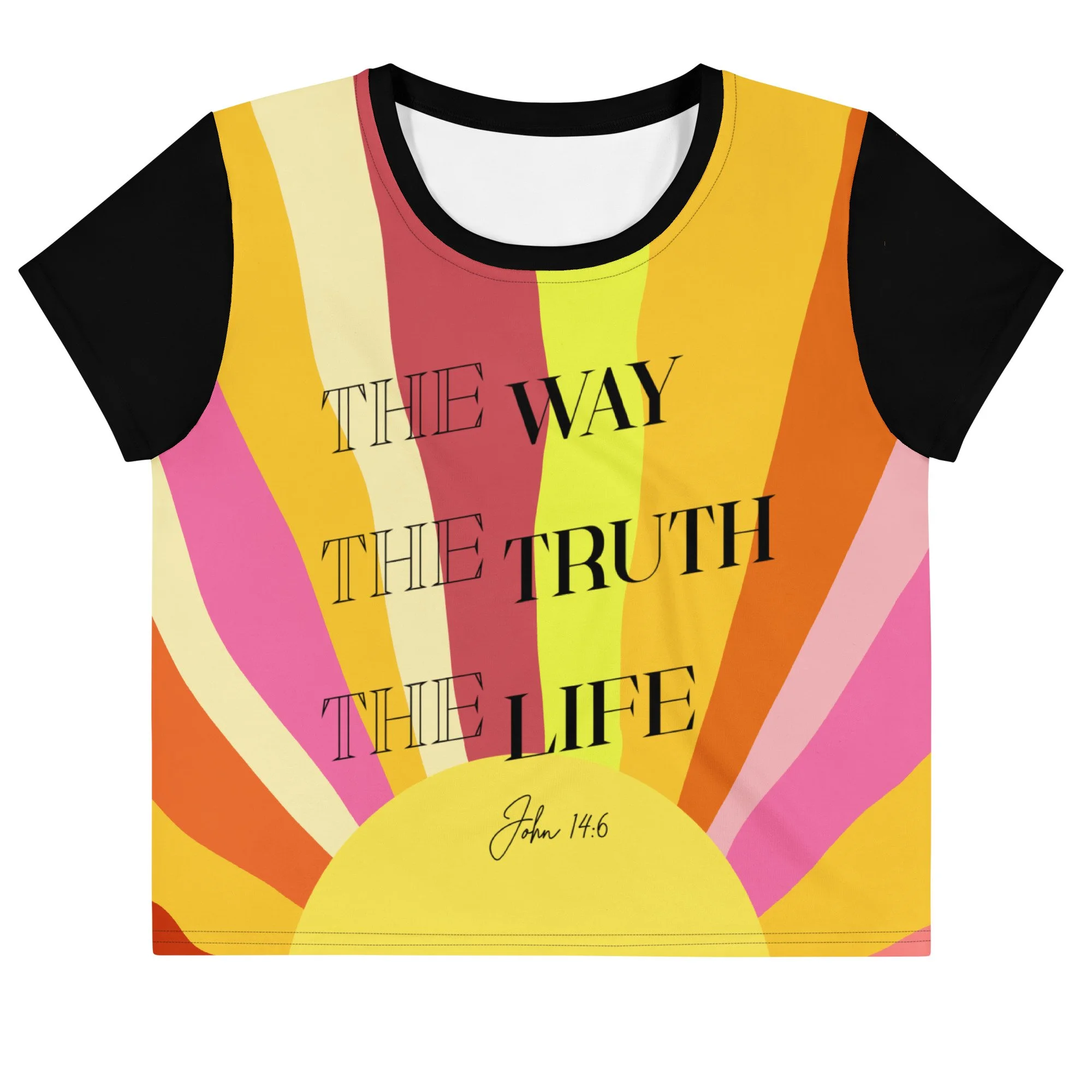 Jersey Crop Tee | The Way, Truth, Life