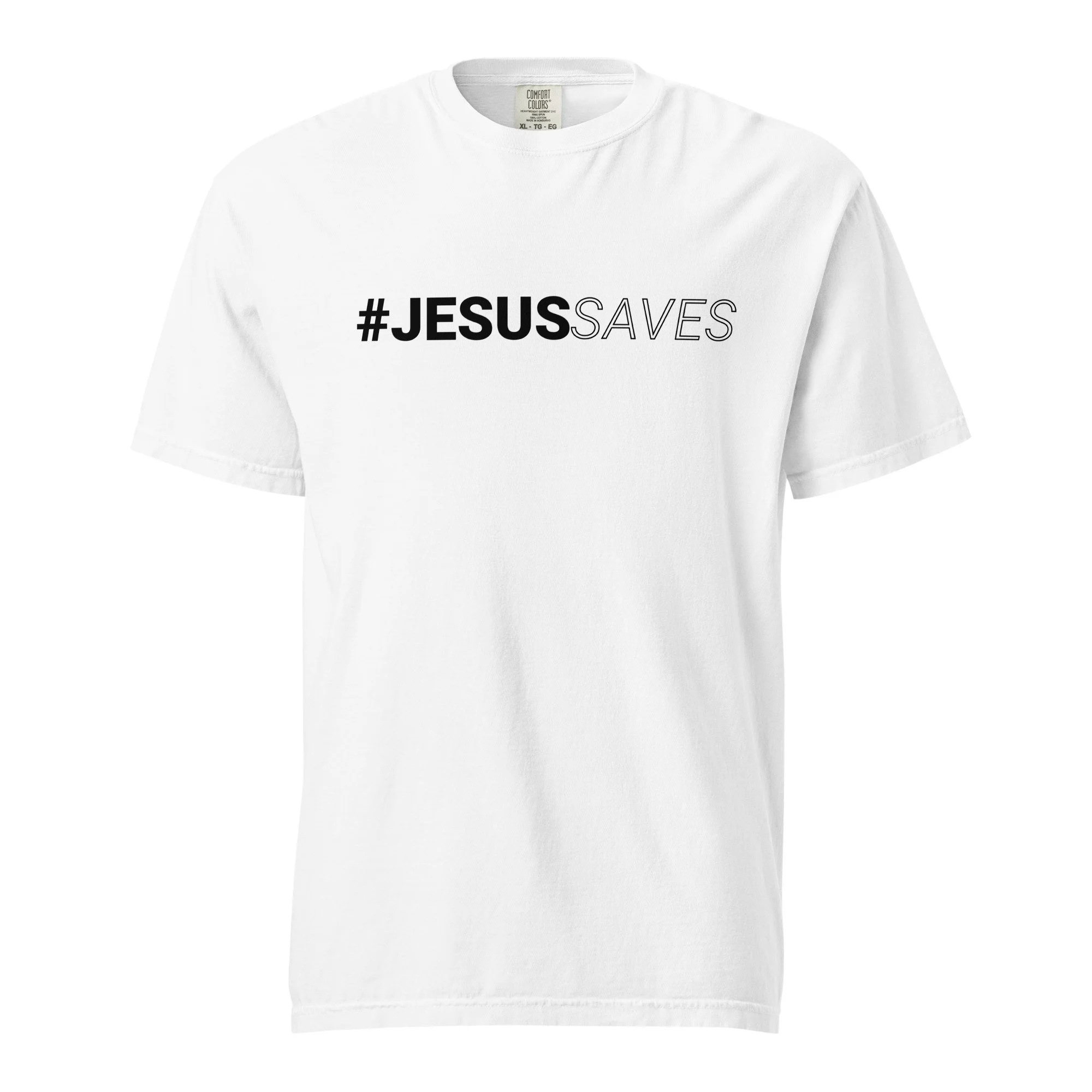 Unisex Heavyweight T-shirt | Comfort Colors | #JesusSaves
