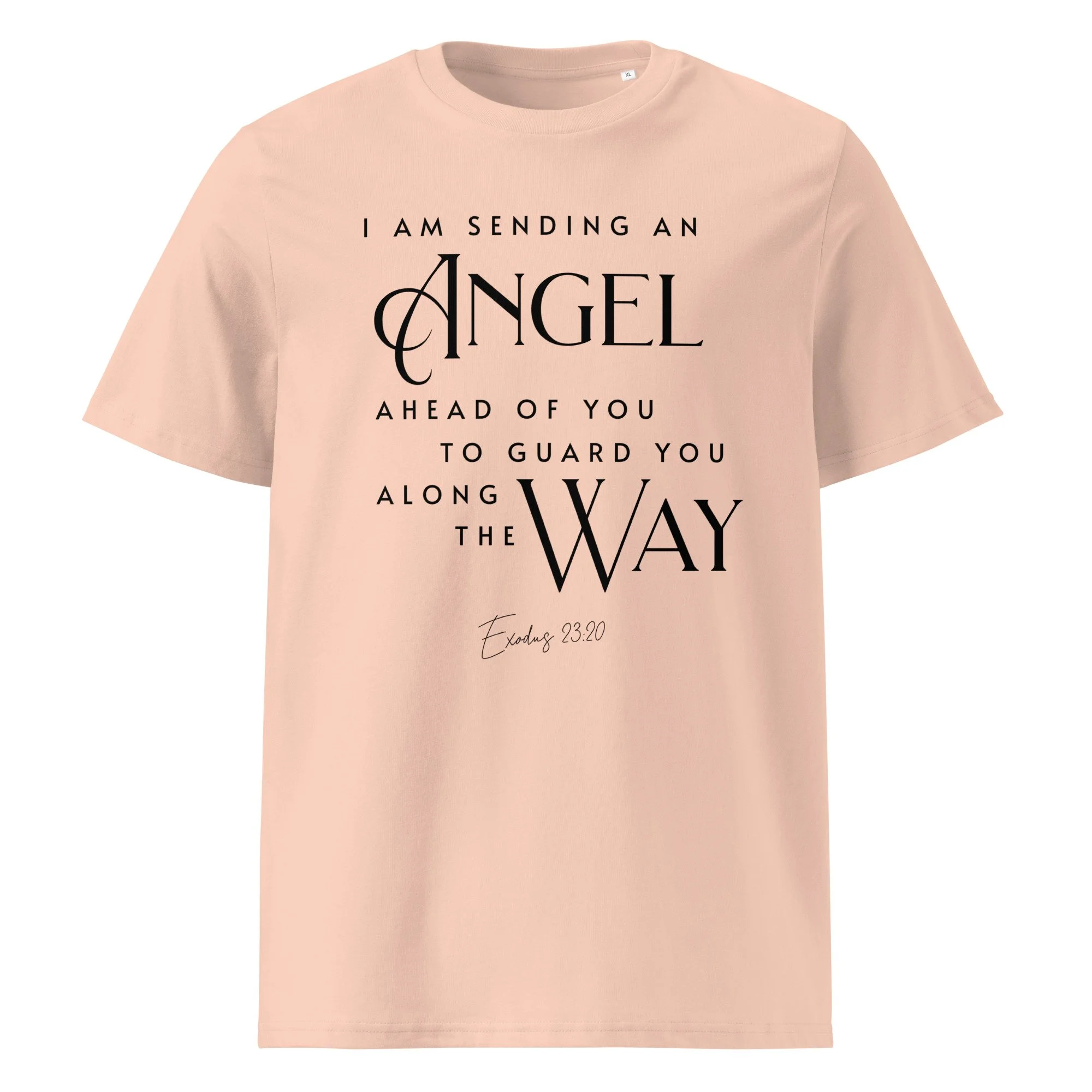 Unisex Organic Ribbed Neck T-shirt | Angel Ahead of You