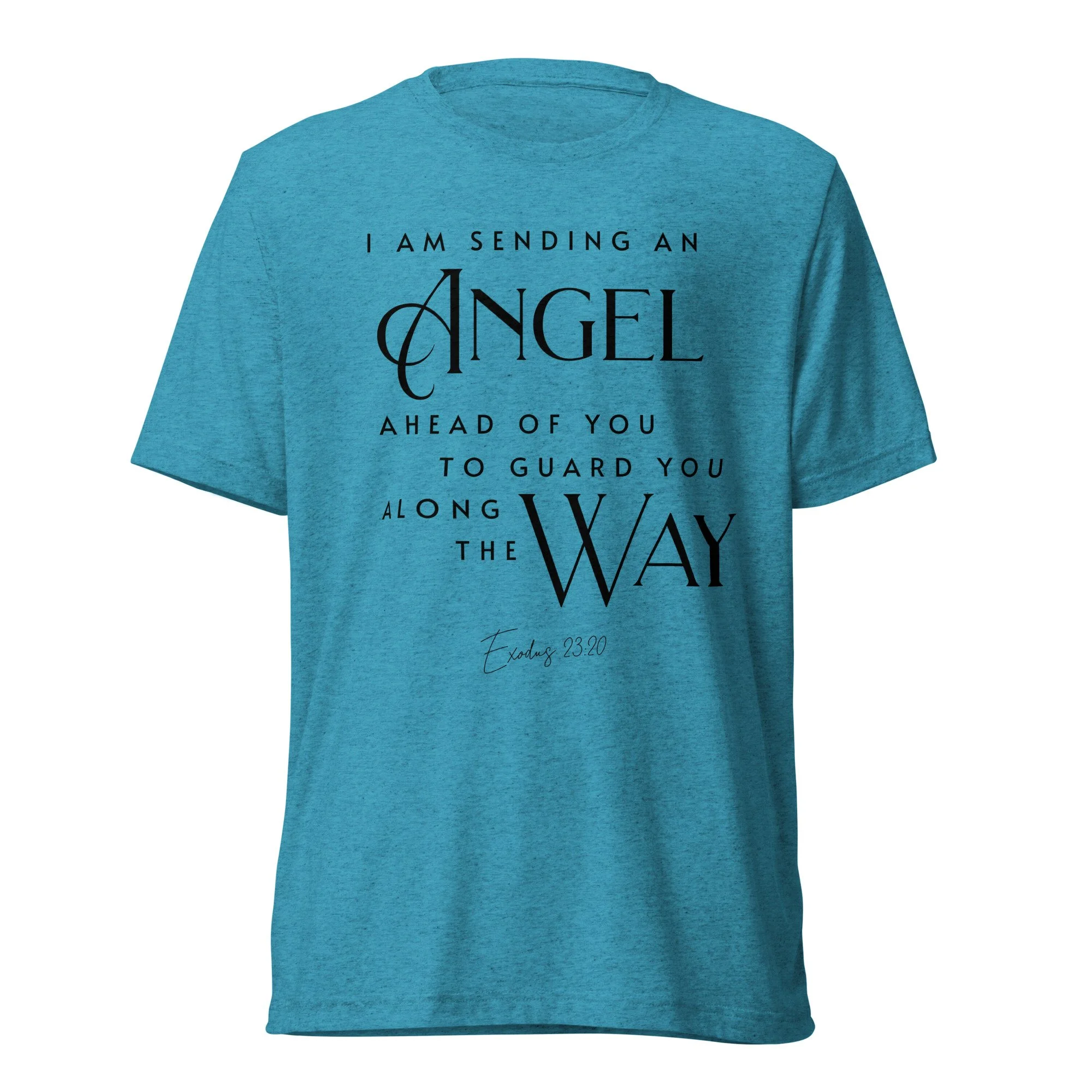 Unisex Lightweight Tri-Blend T-shirt | Bella + Canvas | Angel Ahead of You