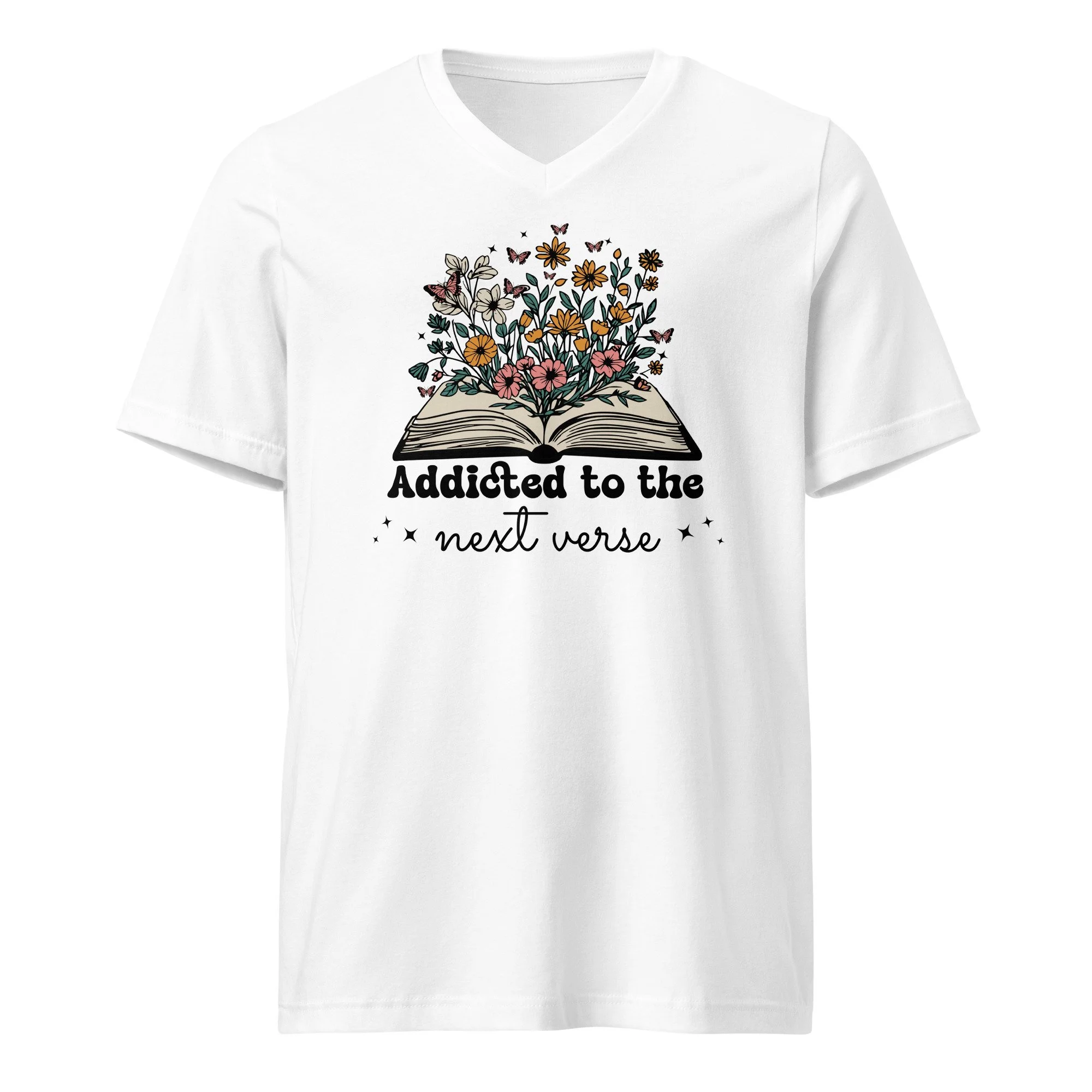 Unisex V-neck T-shirt | Bella + Canvas | Addicted