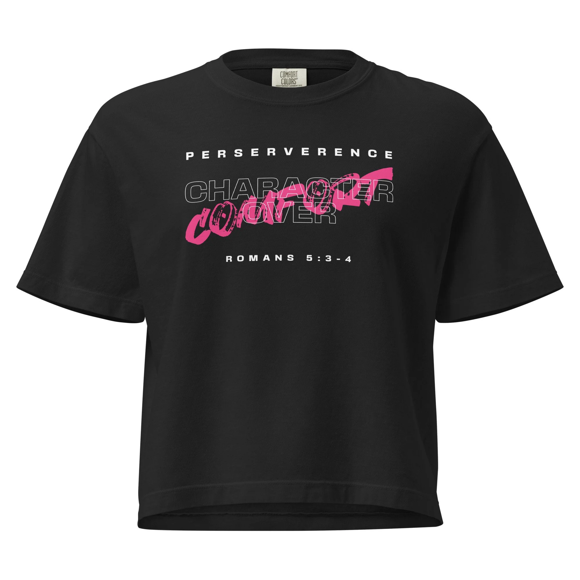 Women's Heavyweight Boxy T-shirt | Comfort Colors | Character over Comfort