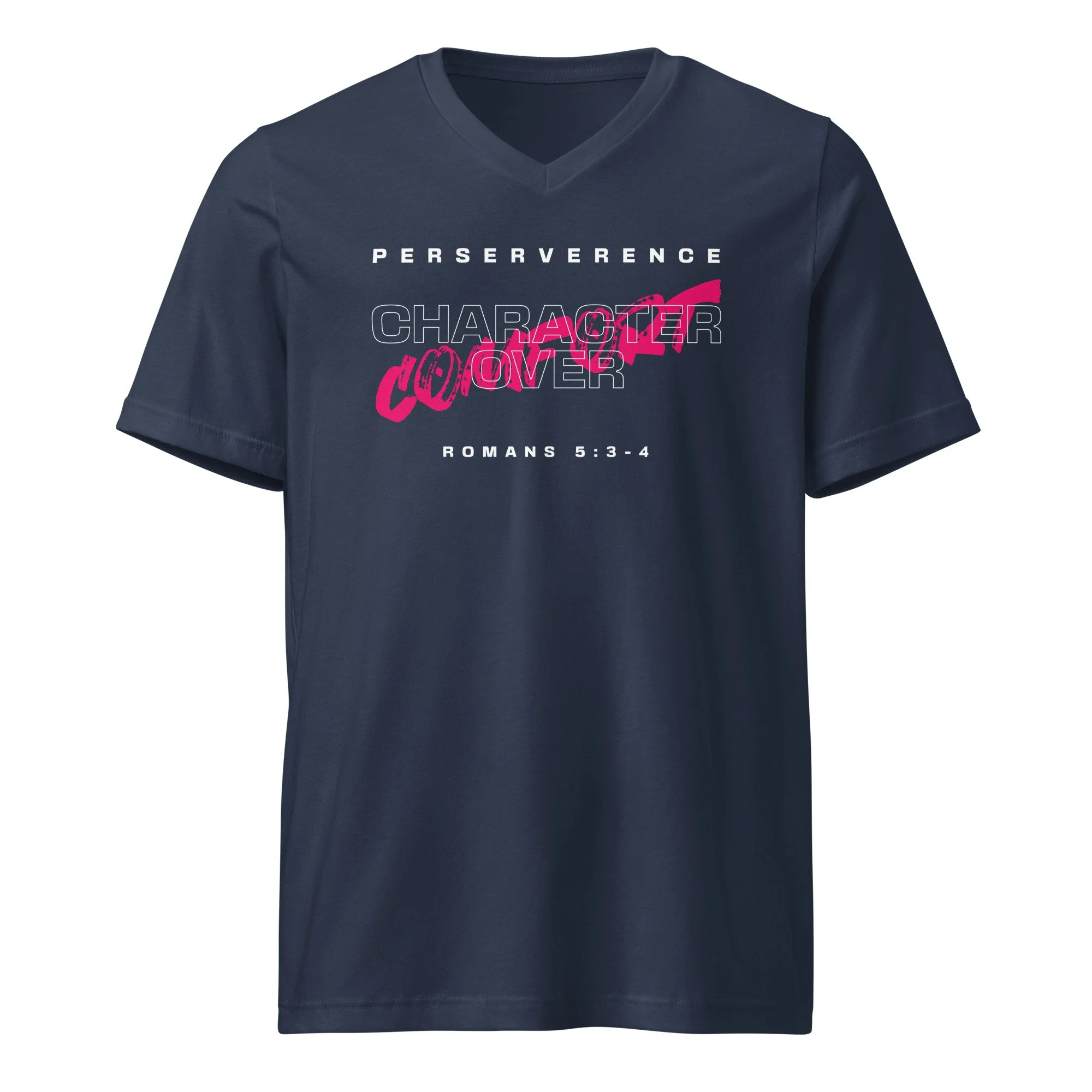Unisex V-neck T-shirt | Bella + Canvas | Character over Comfort