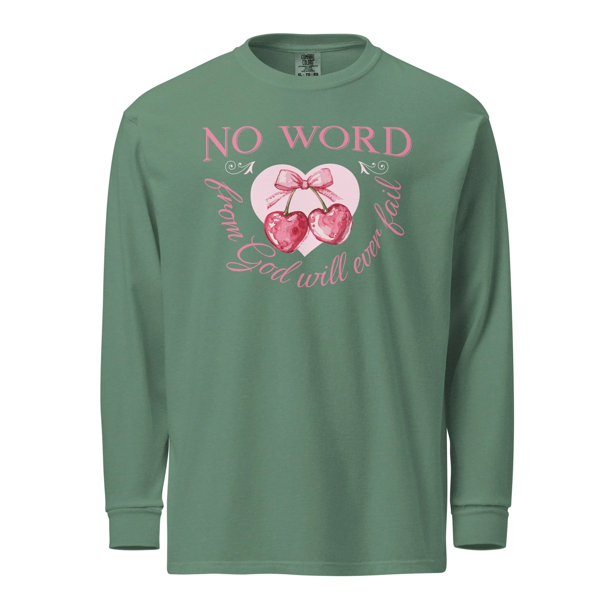 Unisex Heavyweight Long-sleeve Shirt | Comfort Colors | No Word