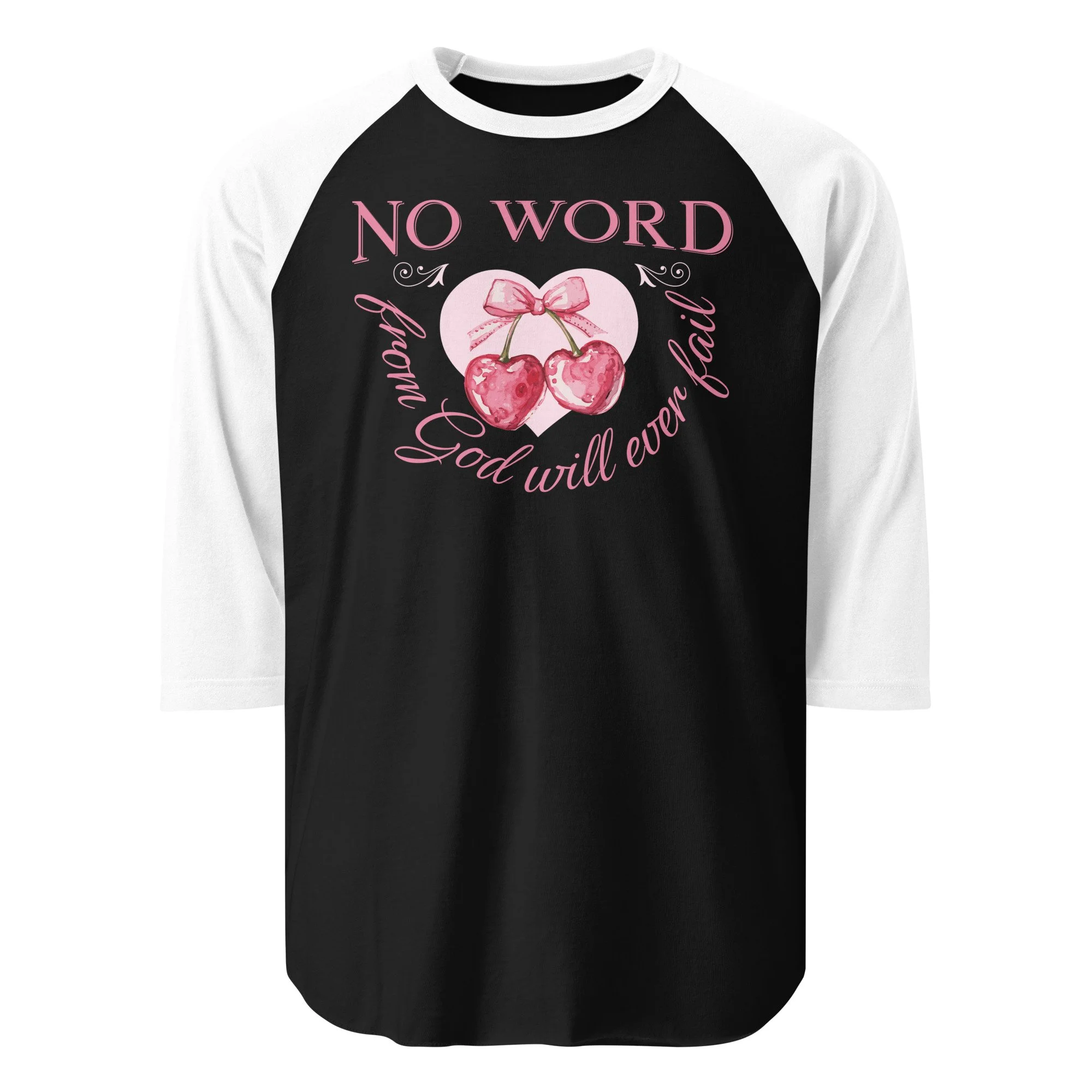 Unisex 3/4 Sleeve Raglan Shirt | Tultex | No Word