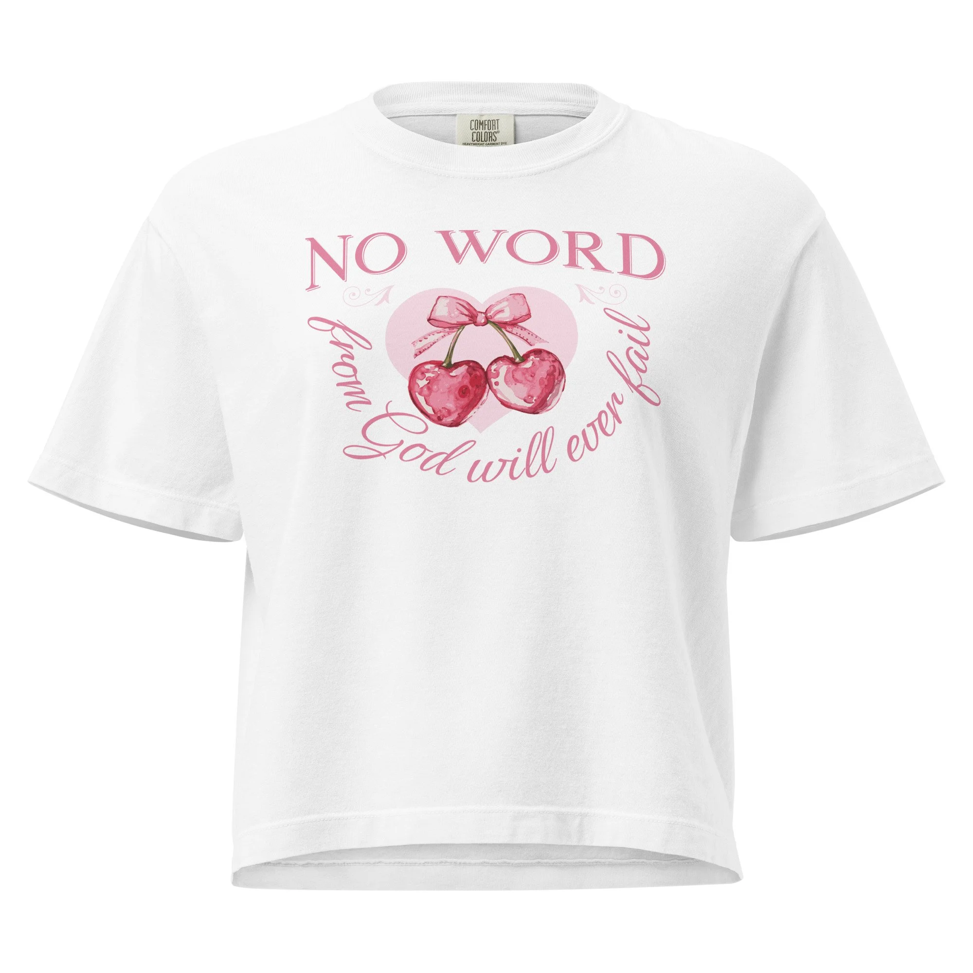 Women's Heavyweight Boxy T-shirt | Comfort Colors | No Word