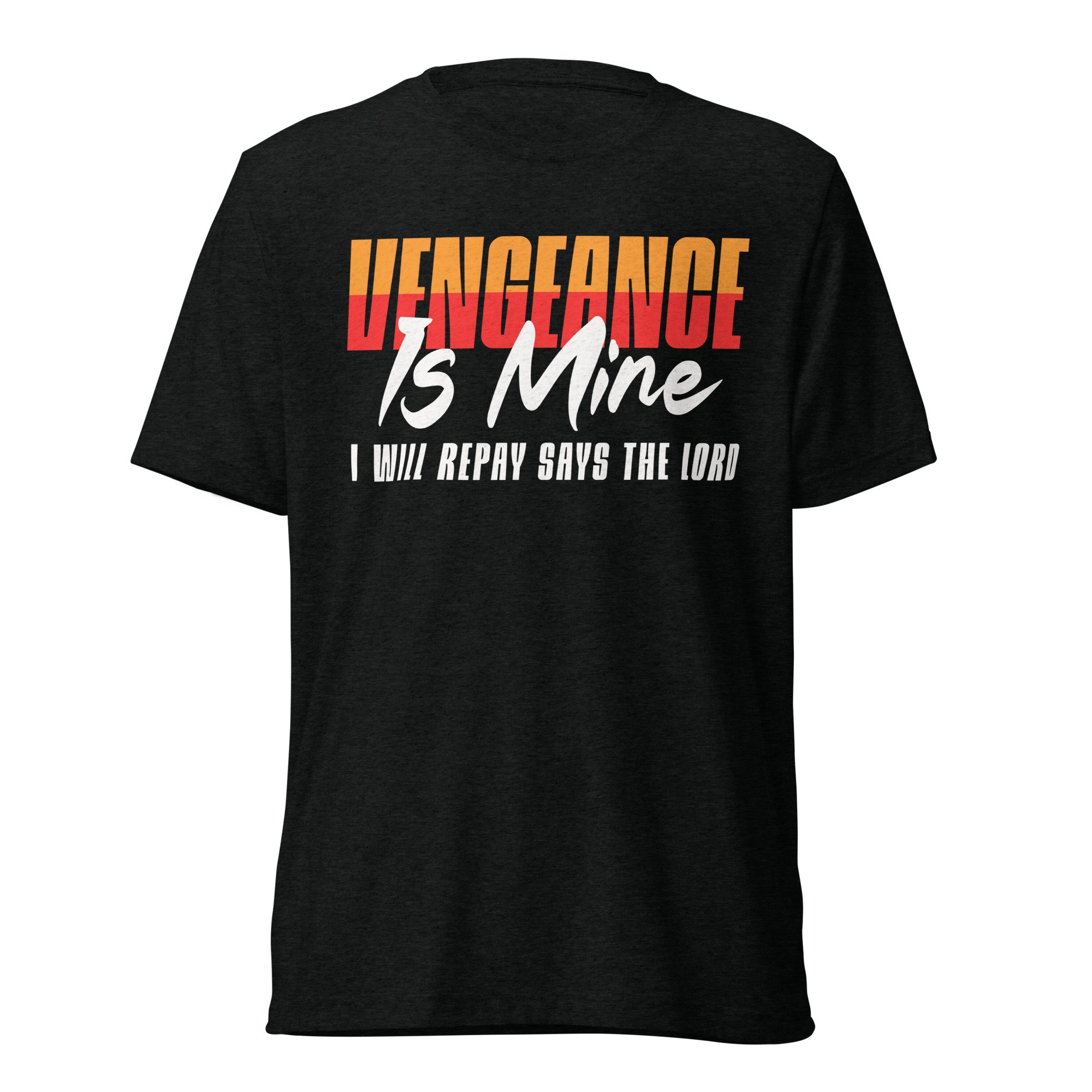 Unisex Lightweight Tri-Blend T-shirt | Bella + Canvas | Vengeance is Mine