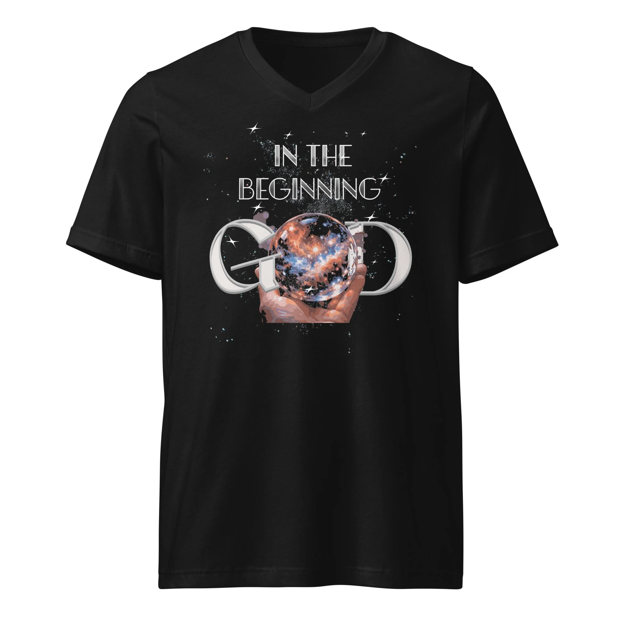 Unisex V-neck T-shirt | Bella + Canvas | In the Beginning