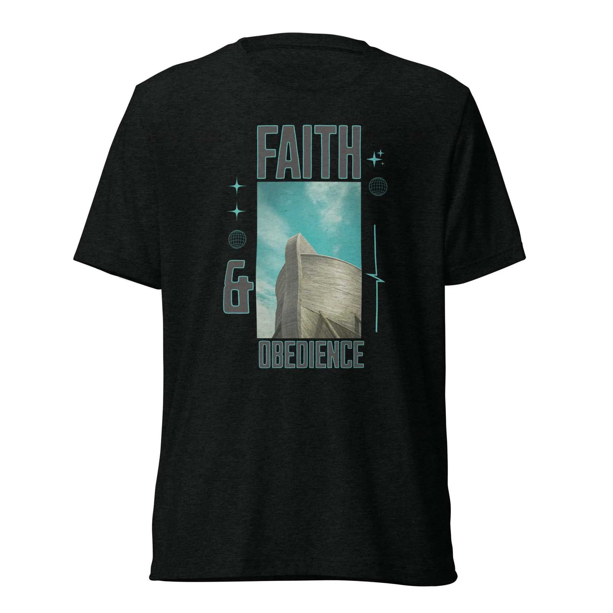 Unisex Lightweight Tri-Blend T-shirt | Bella + Canvas | Faith & Obedience