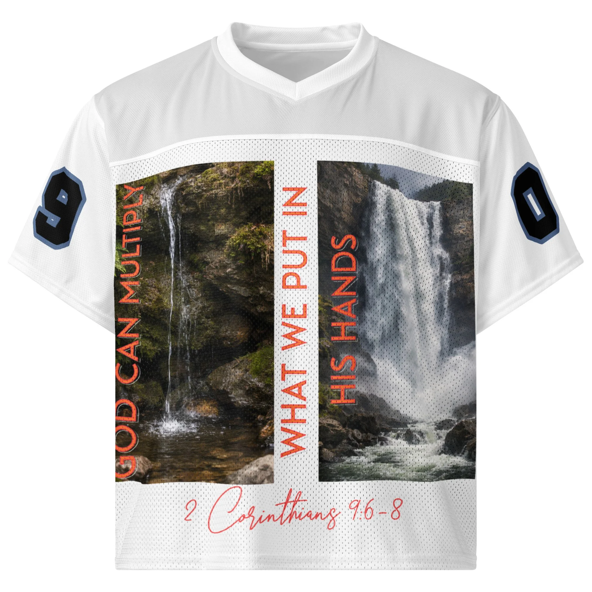 Boxy Football Jersey | God Can Multiply (Waterfall)