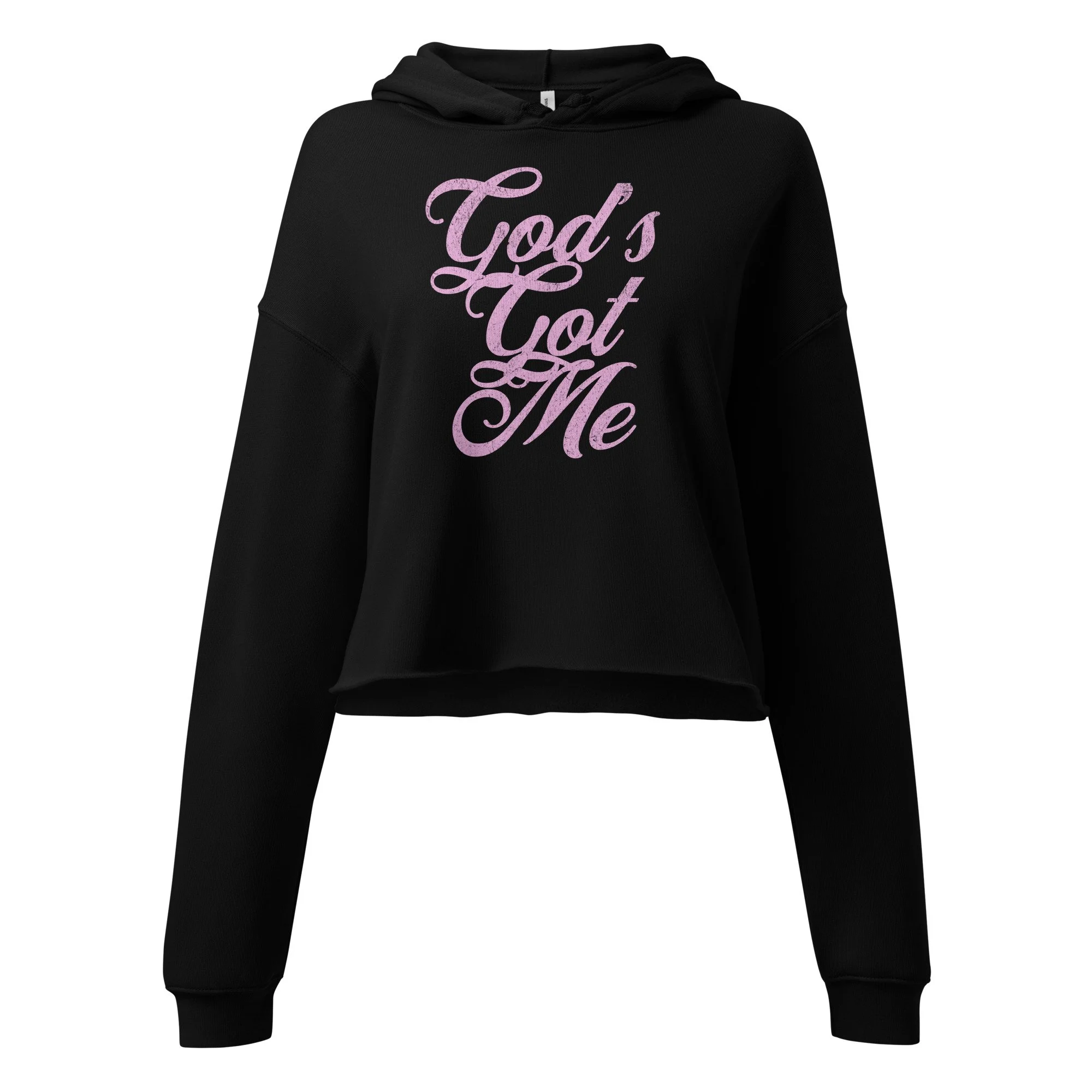 Women's Fleece Crop Hoodie | Bella + Canvas | God's Got Me