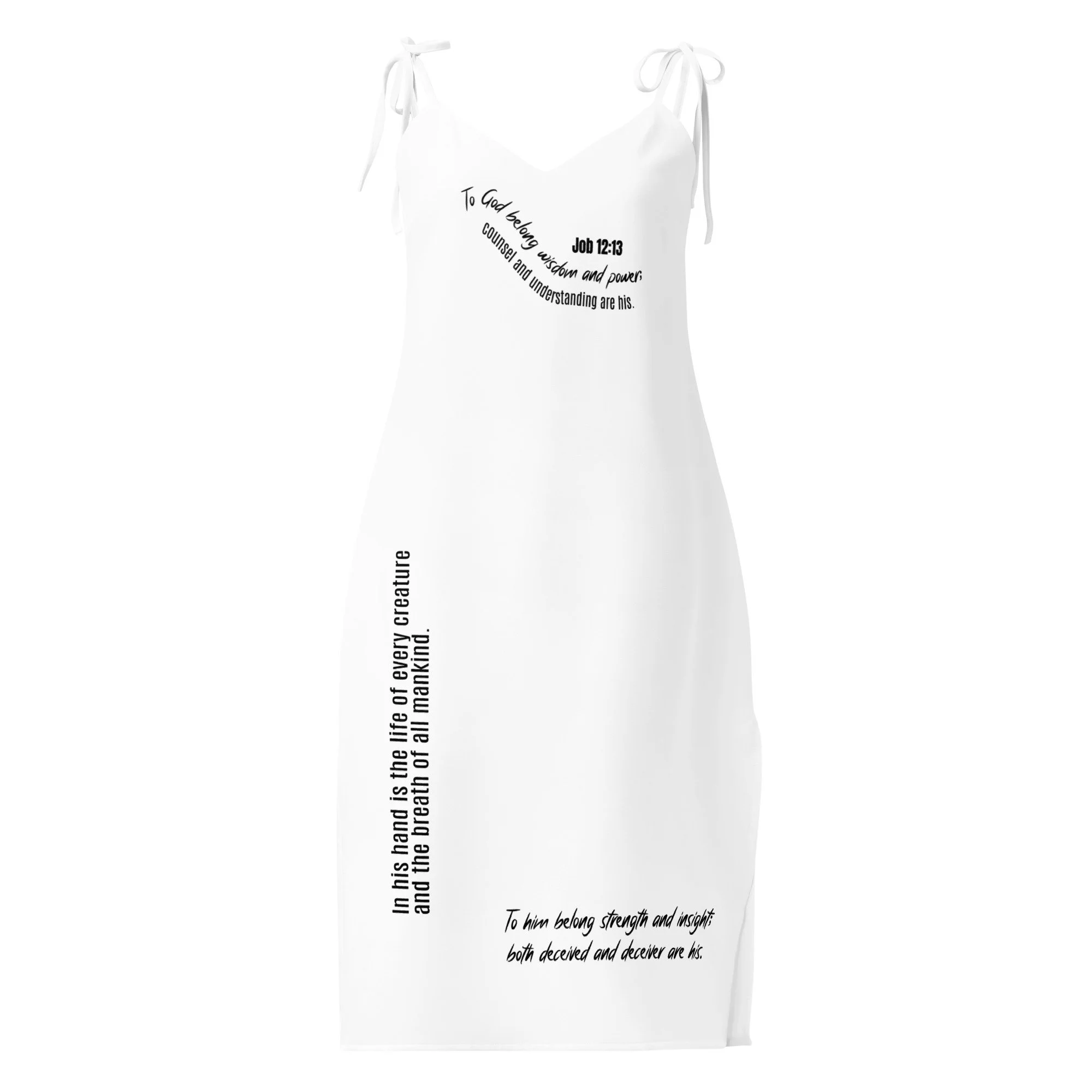 Tie-Strap Midi Dress | He is God