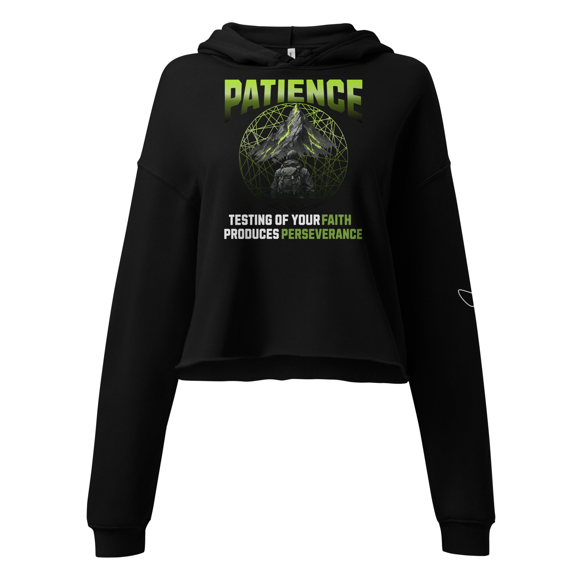 Women's Fleece Crop Hoodie | Bella + Canvas | Patience