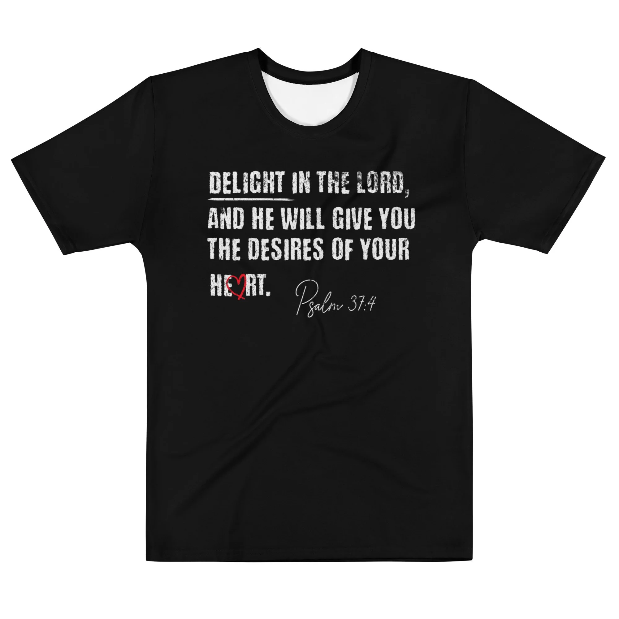 Unisex Cotton Crew Neck T-shirt | The One Thing (Full Print/Black)