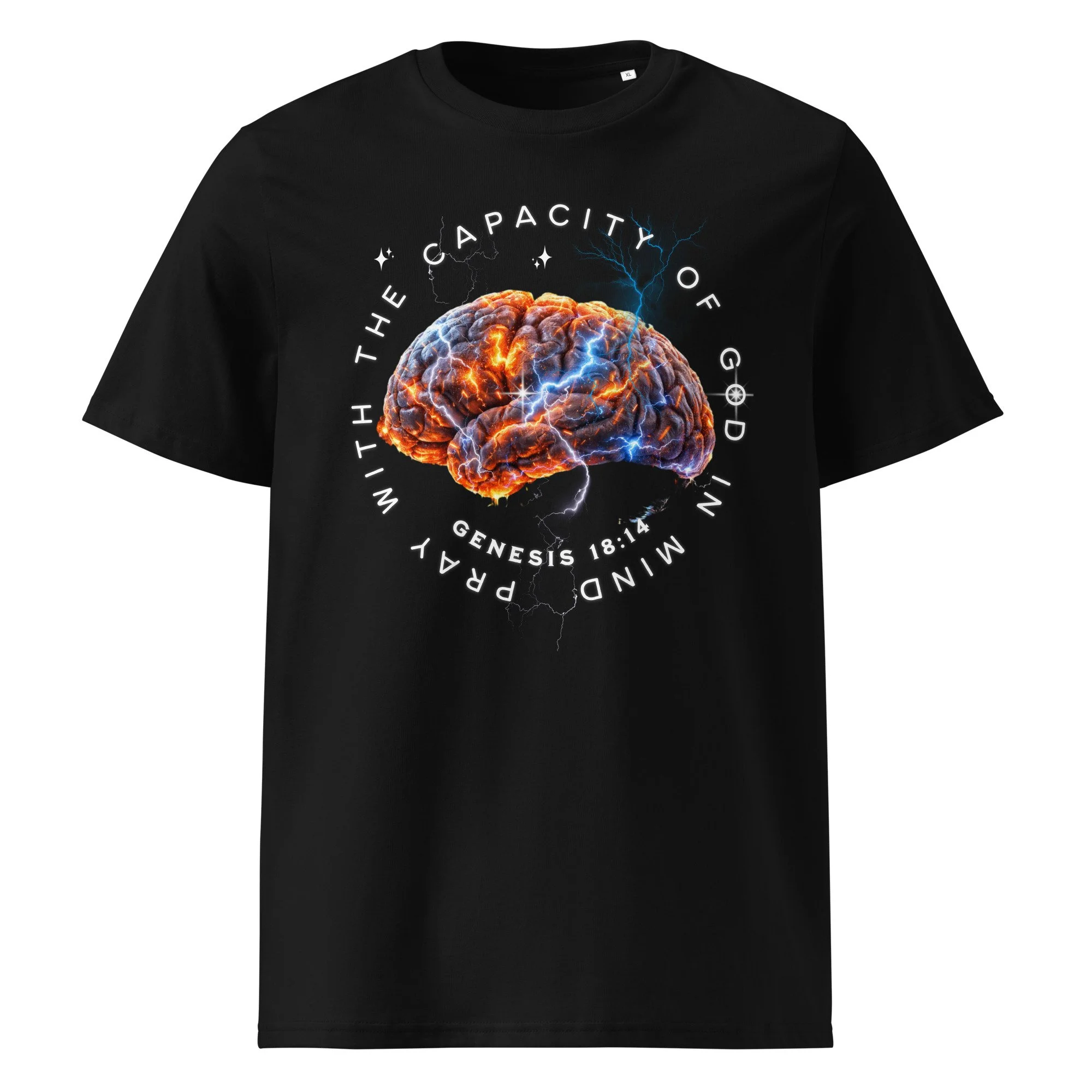Unisex Organic Ribbed Neck T-shirt | Stanley/Stella | Capacity of God (Brain)