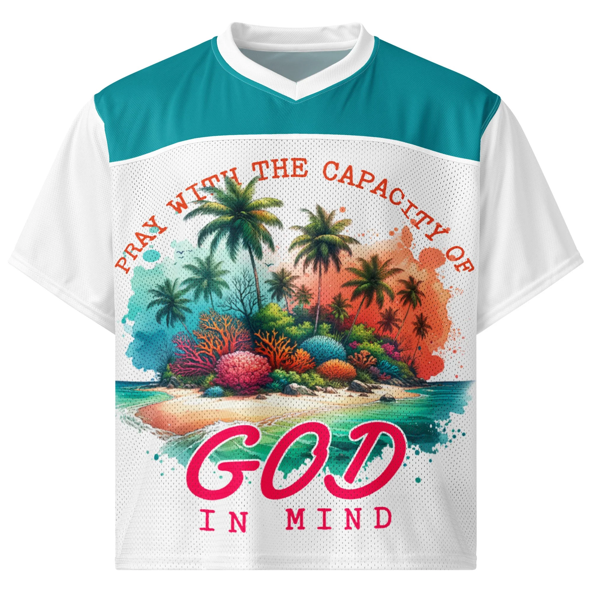Boxy Football Jersey | Capacity of God (Beach)