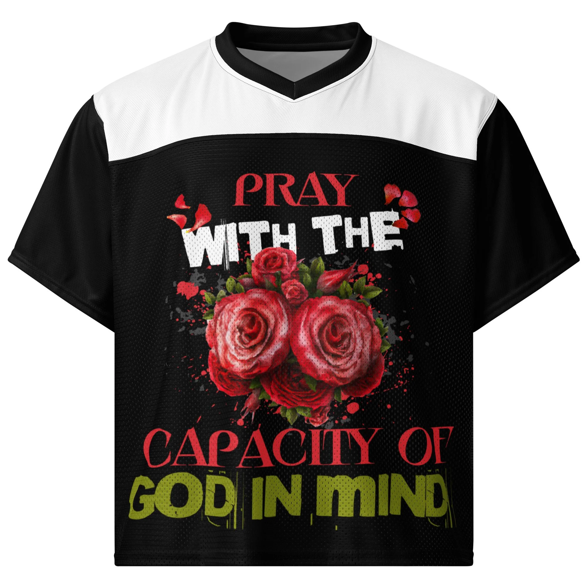 Boxy Football Jersey | Capacity of God (Roses)