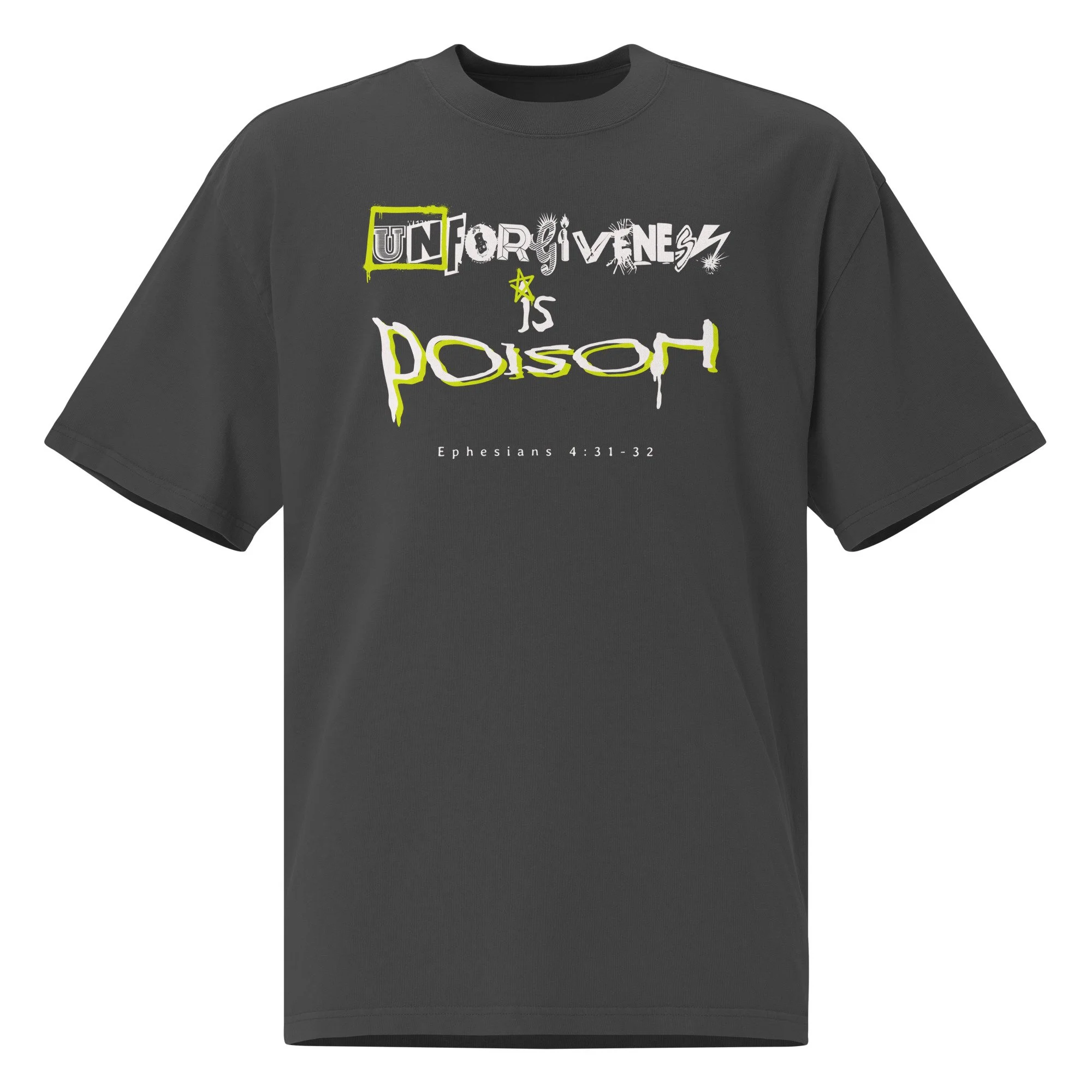 Oversized Faded T-shirt | AS Colour | Unforgiveness (Faded Black)