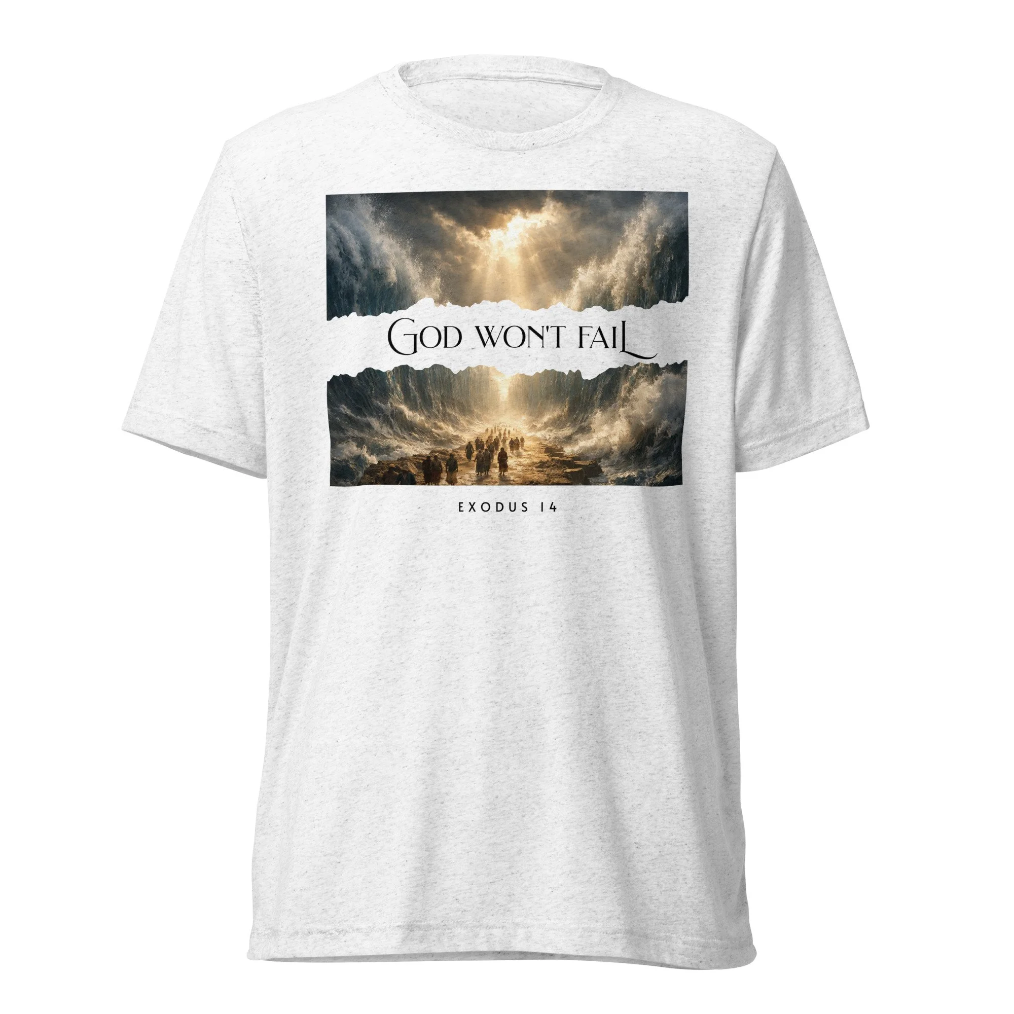Unisex Lightweight Tri-Blend T-shirt | Bella + Canvas | God Won't Fail