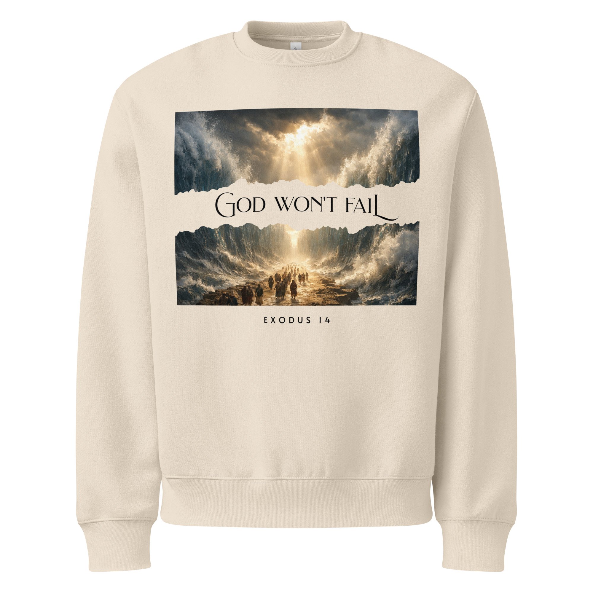 Unisex Oversized Heavyweight Sweatshirt | Bella + Canvas | God Won't Fail
