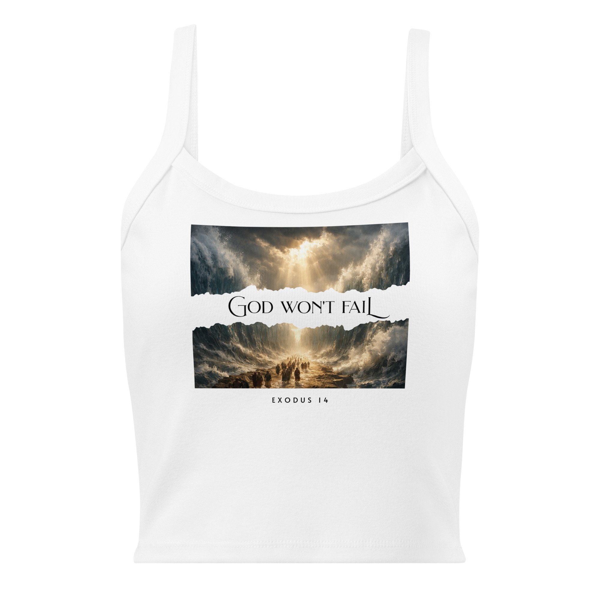 Women's Micro-rib Tank Top | Bella + Canvas | God Won't Fail