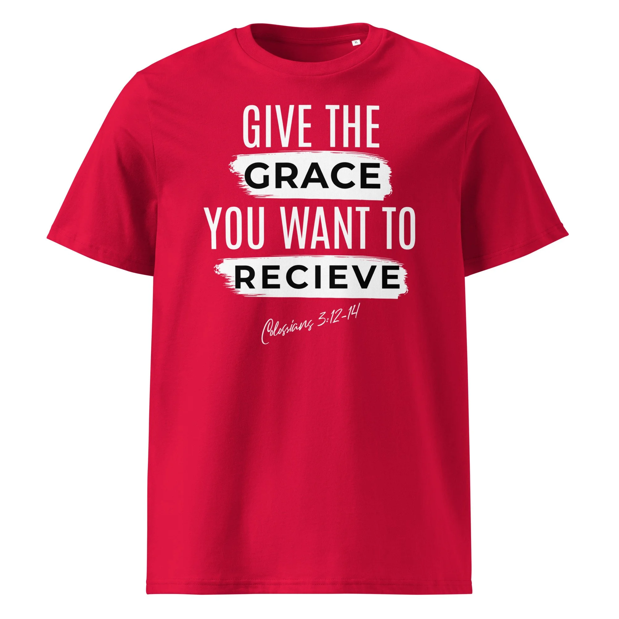 Unisex Organic Ribbed Neck T-shirt | Stanley/Stella | Give Grace
