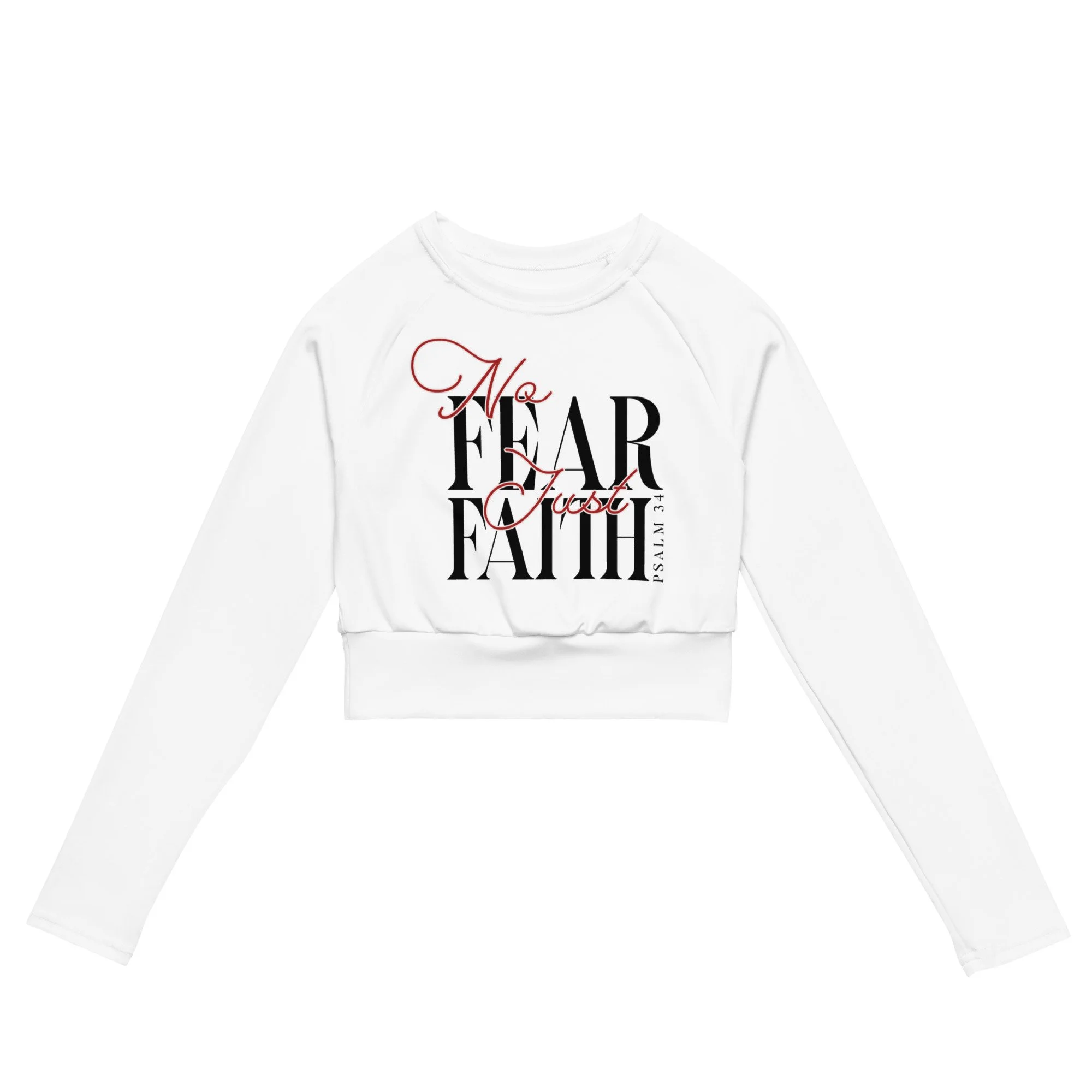 Women's Long-sleeve Crop Top | No Fear