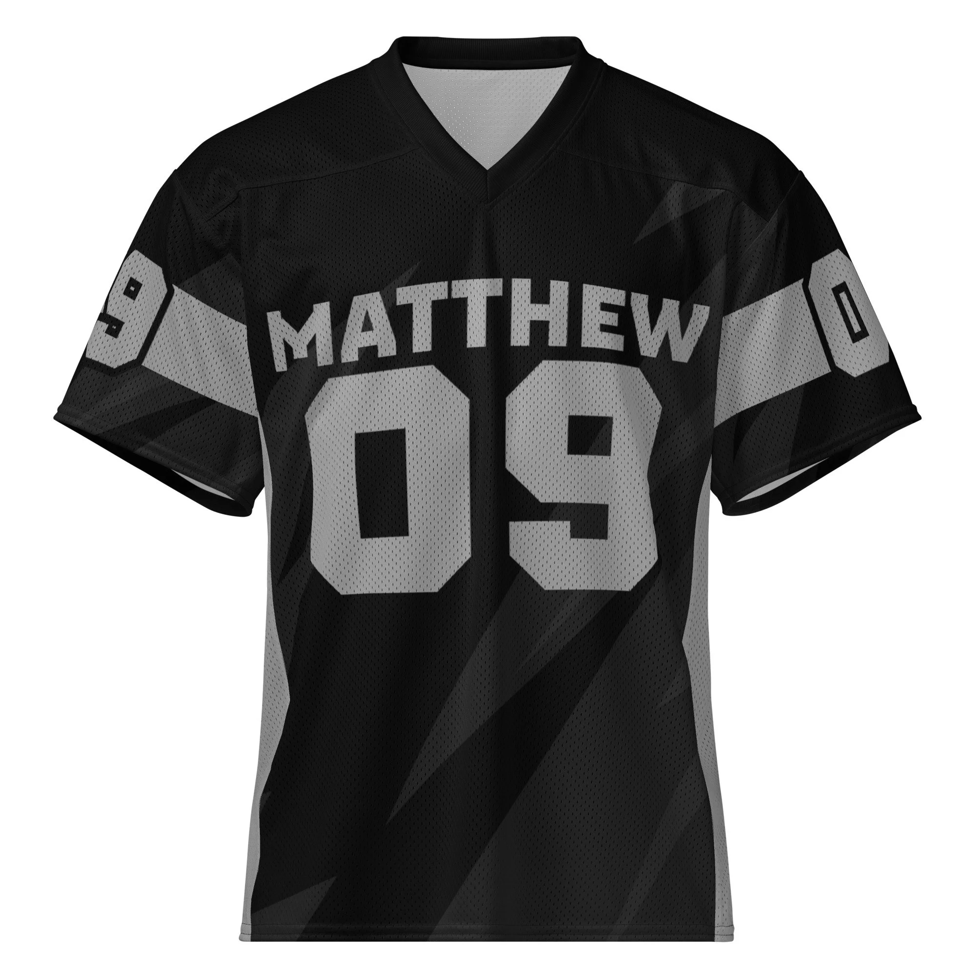 Football Jersey | Black & Gray | Matthew 9