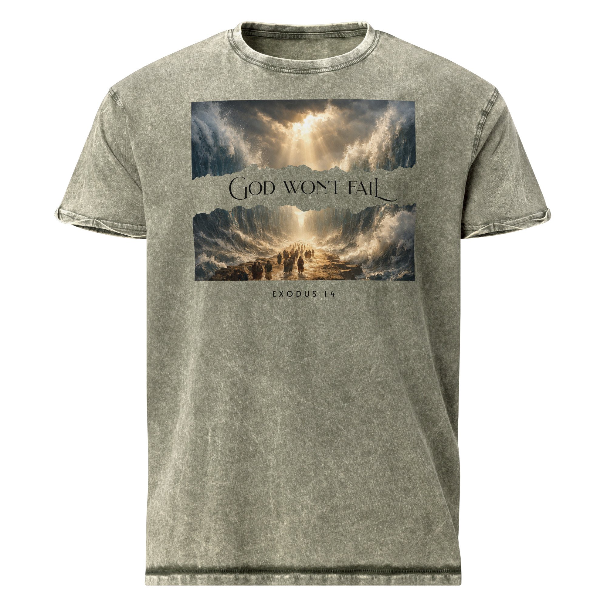 Denim T-Shirt | Husky | God Won't Fail