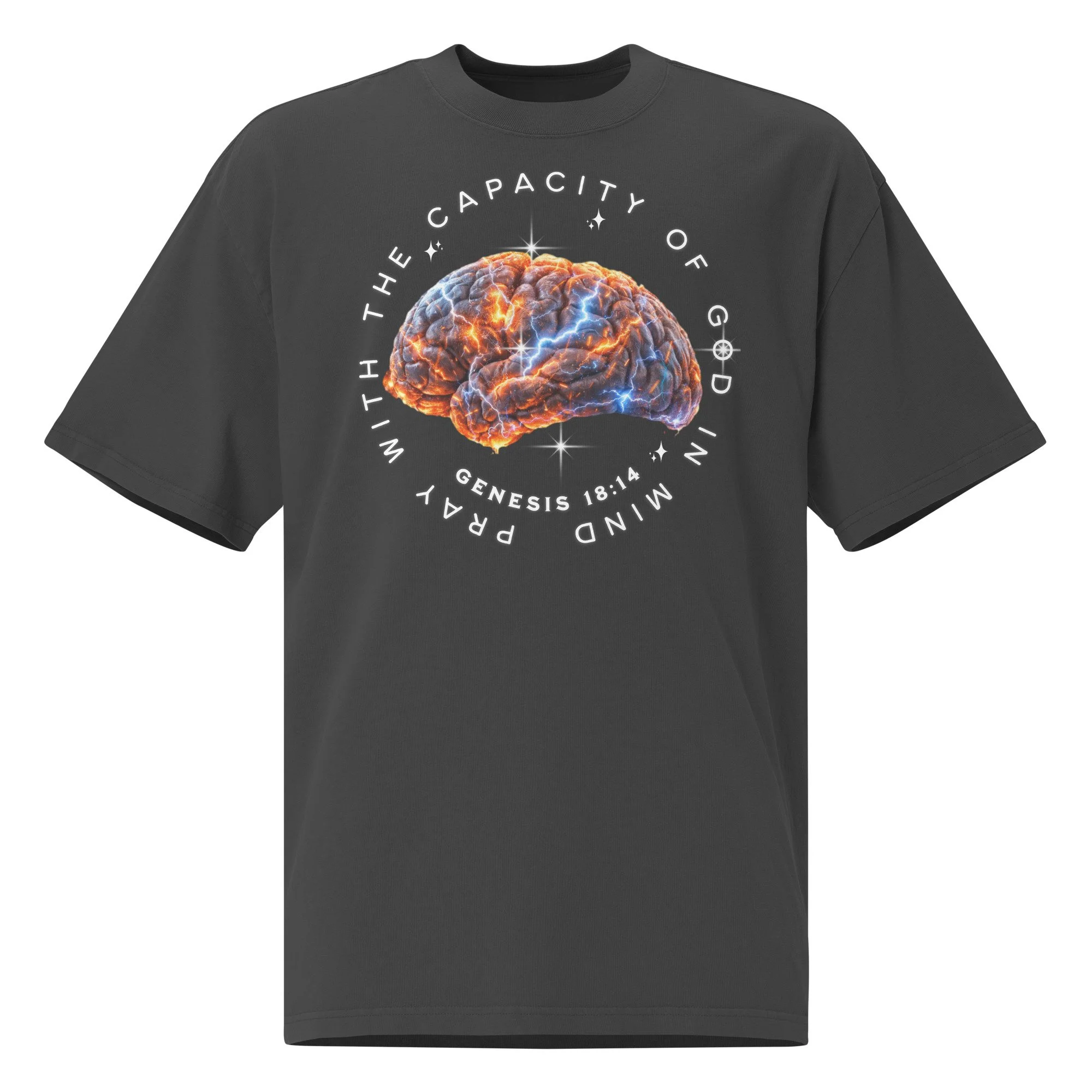 Oversized Faded T-shirt | AS Colour | Capacity of God (Brain)