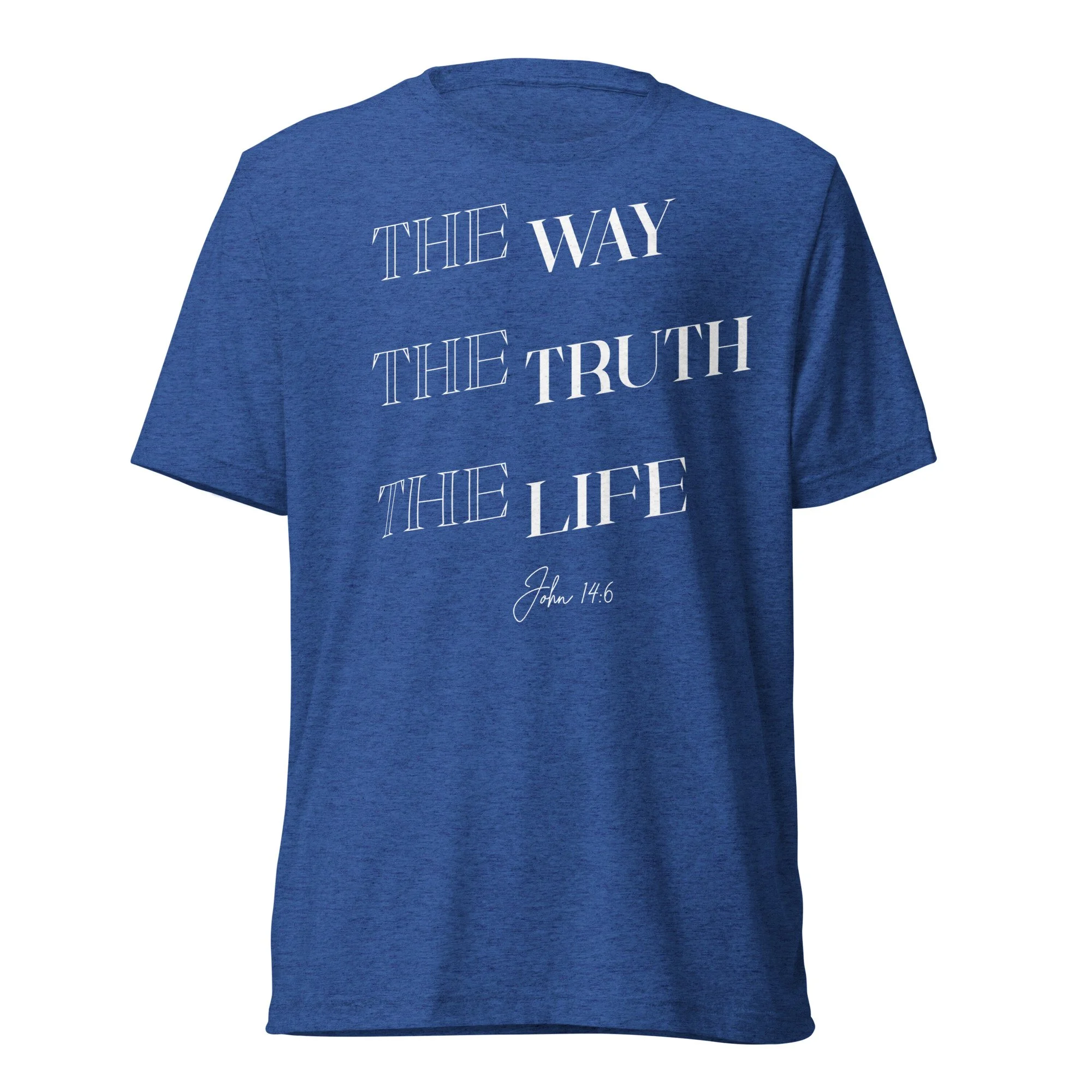 Unisex Lightweight Tri-Blend T-shirt | Bella + Canvas | The Way, Truth, Life