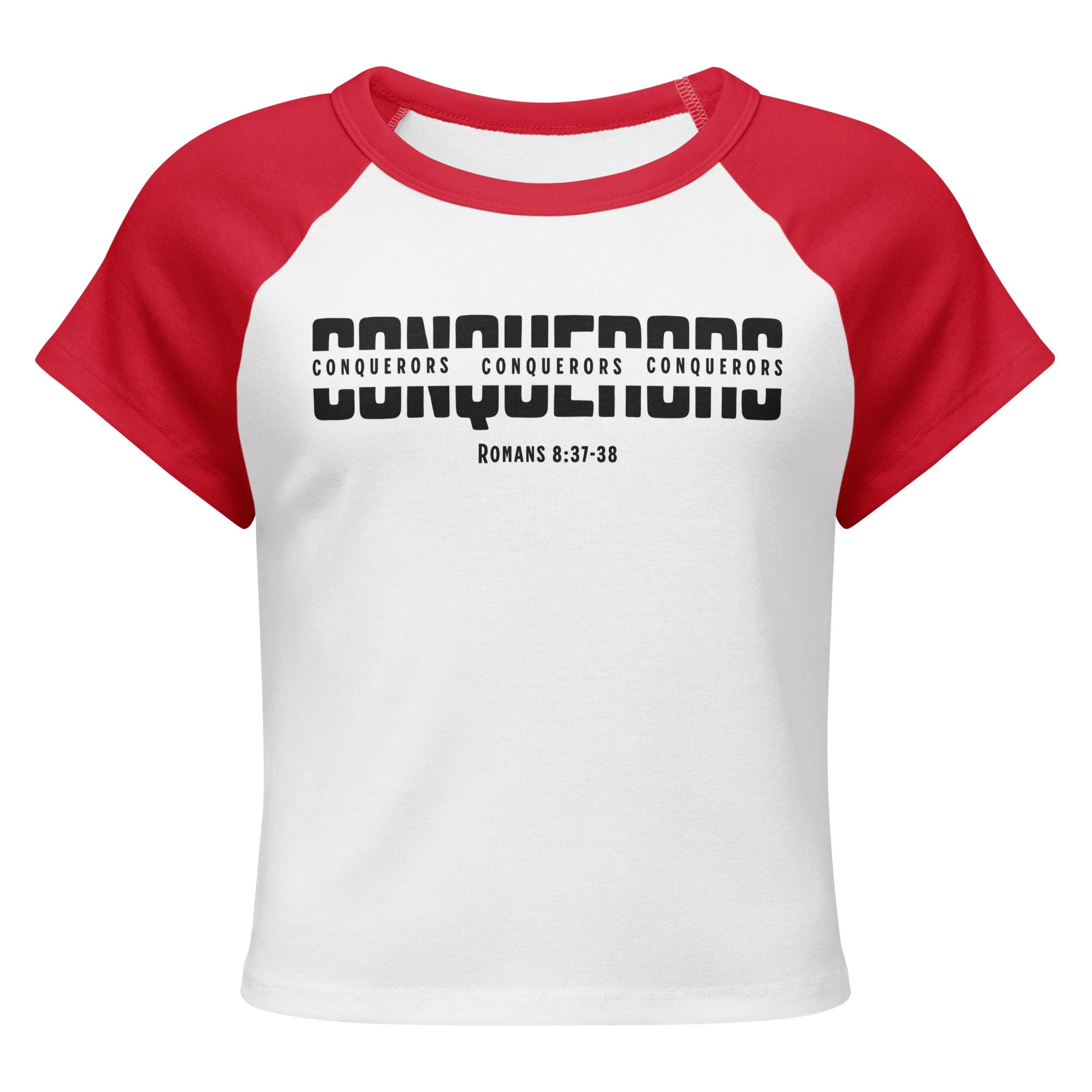 Women’s Micro Rib Raglan Baby Tee | Conquerors