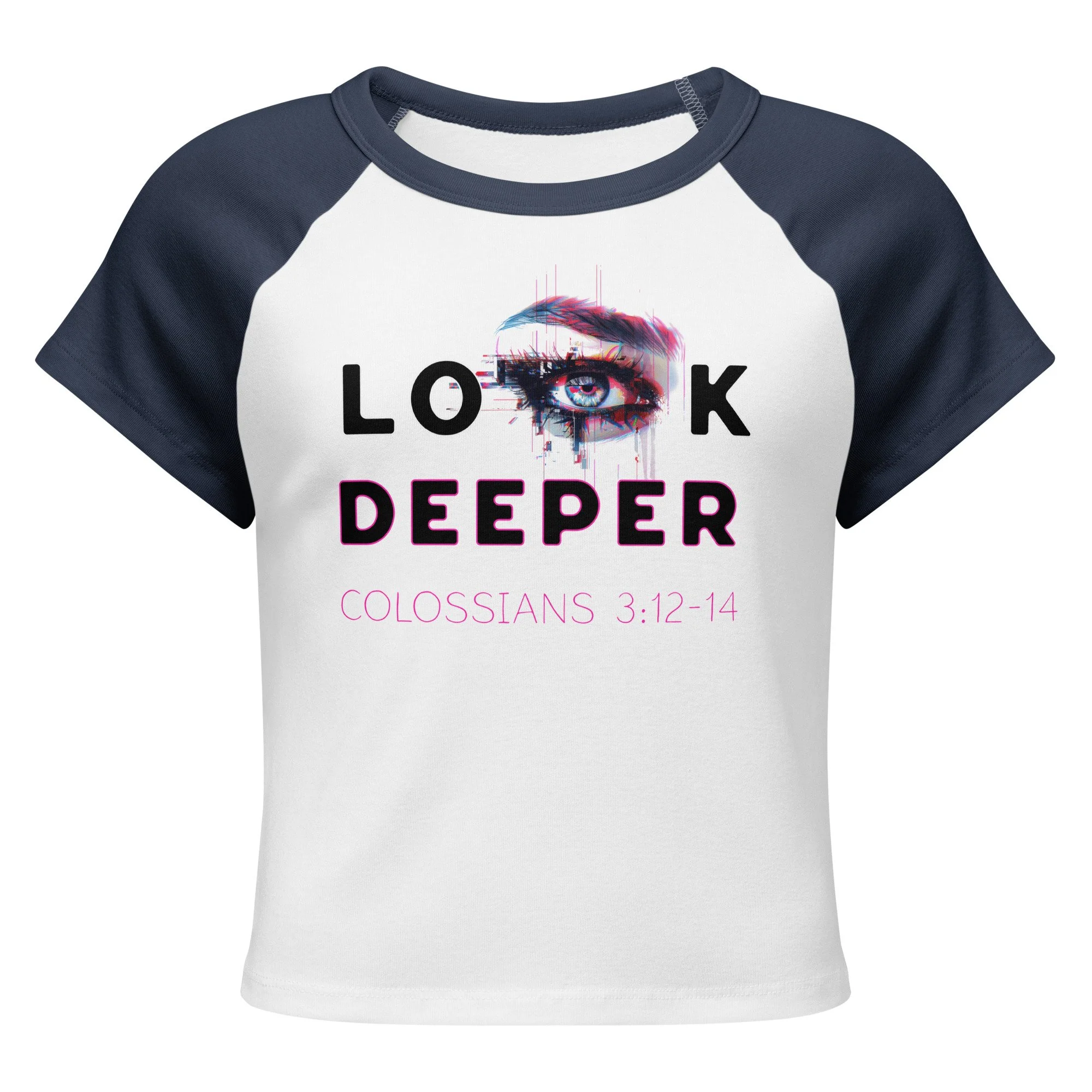 Women’s Micro Rib Raglan Baby Tee | Look Deeper