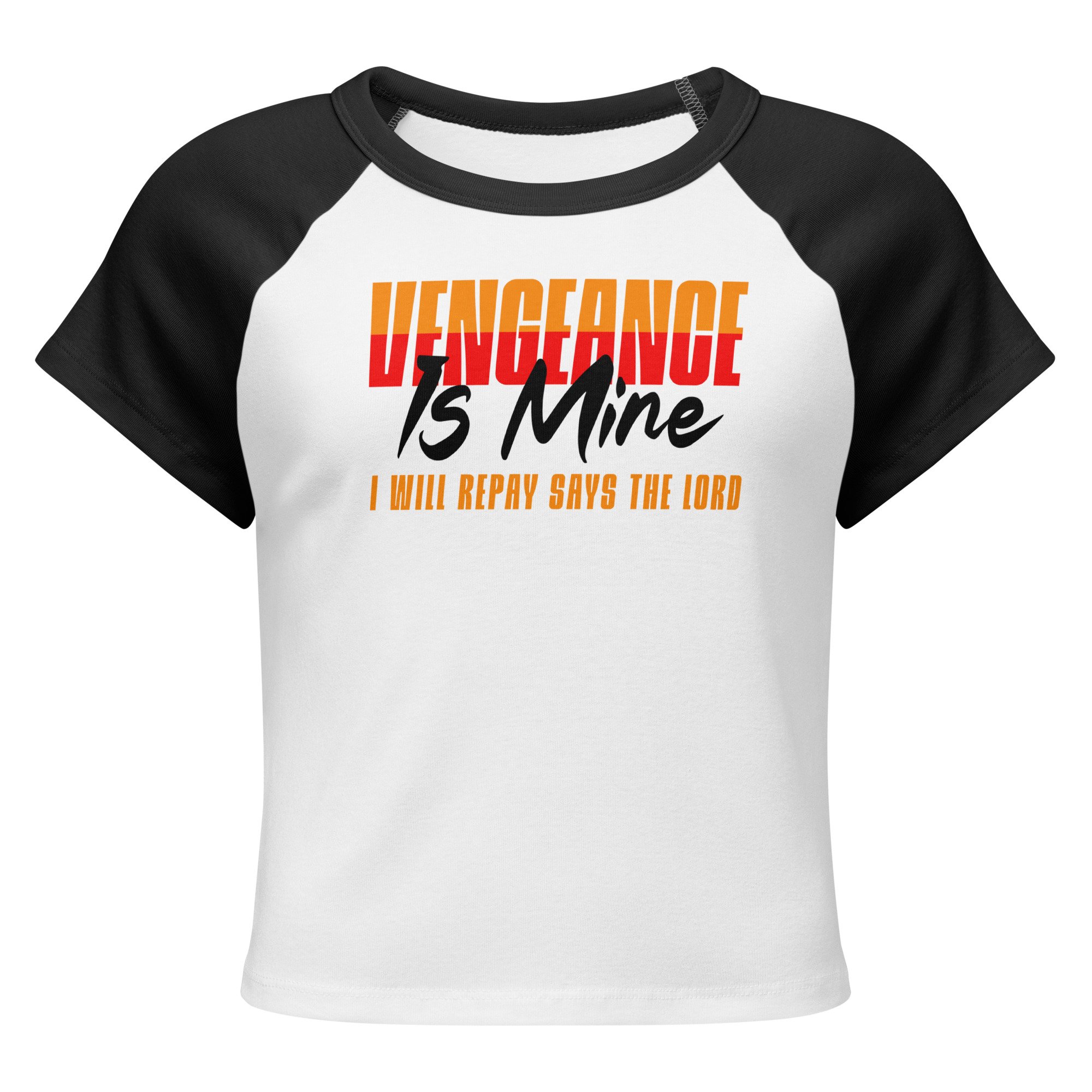 Women’s Micro Rib Raglan Baby Tee | Vengeance is Mine