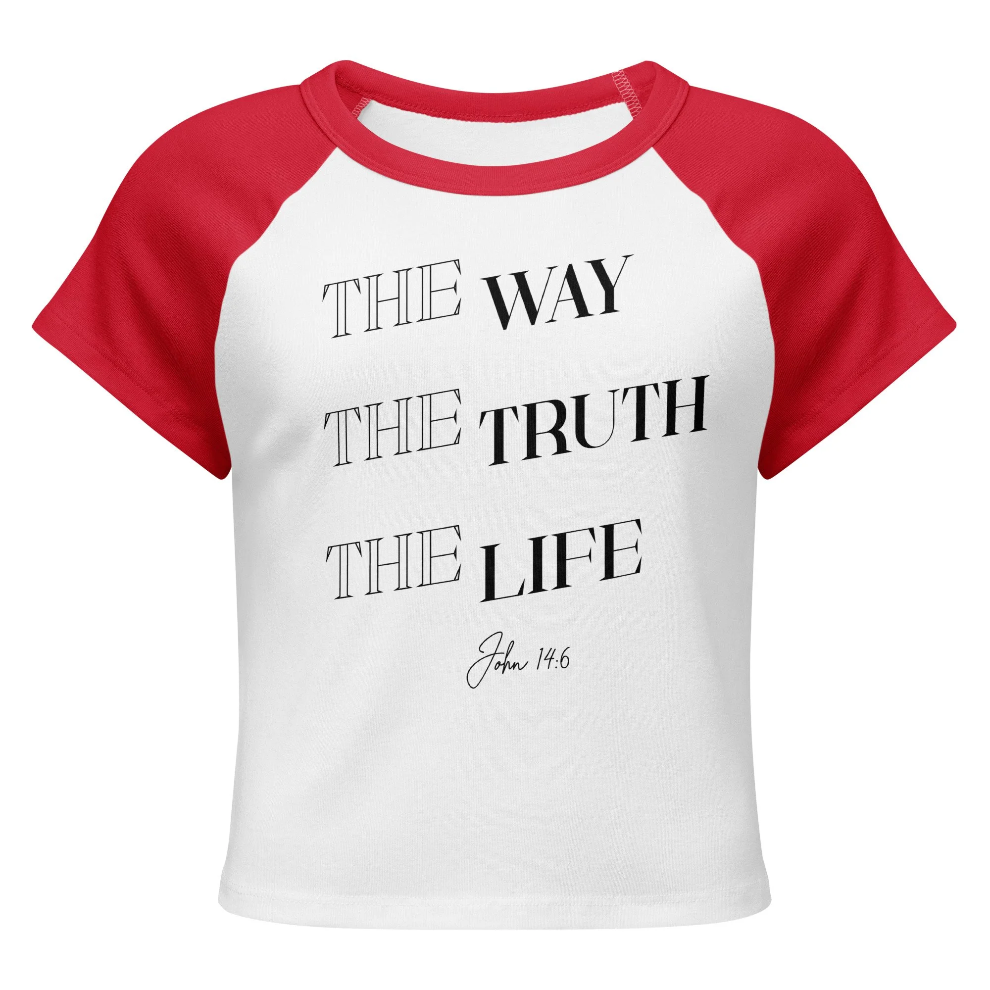Women’s Micro Rib Raglan Baby Tee | The Way, Truth, Life