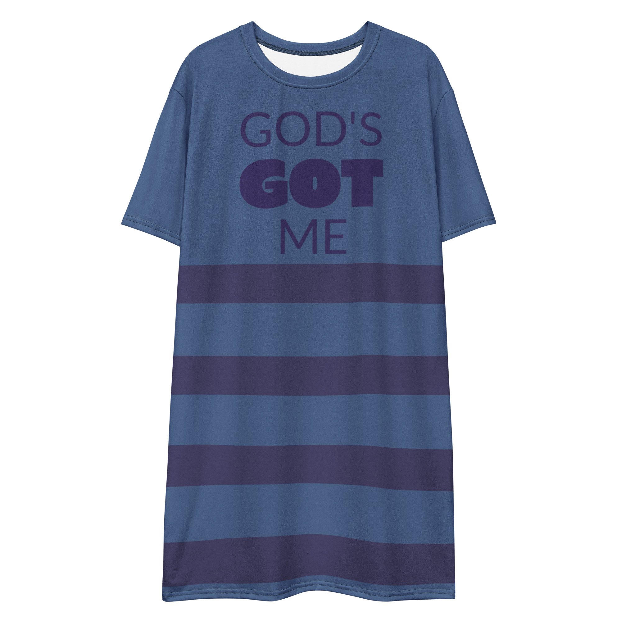 T-shirt Dress | God's Got Me (Blue)