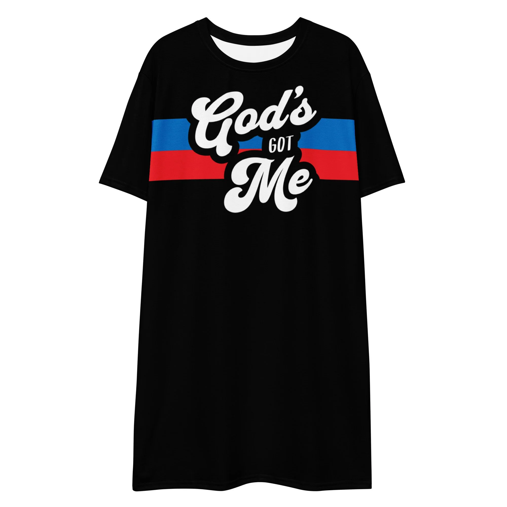 T-shirt Dress | God's Got Me (Black)